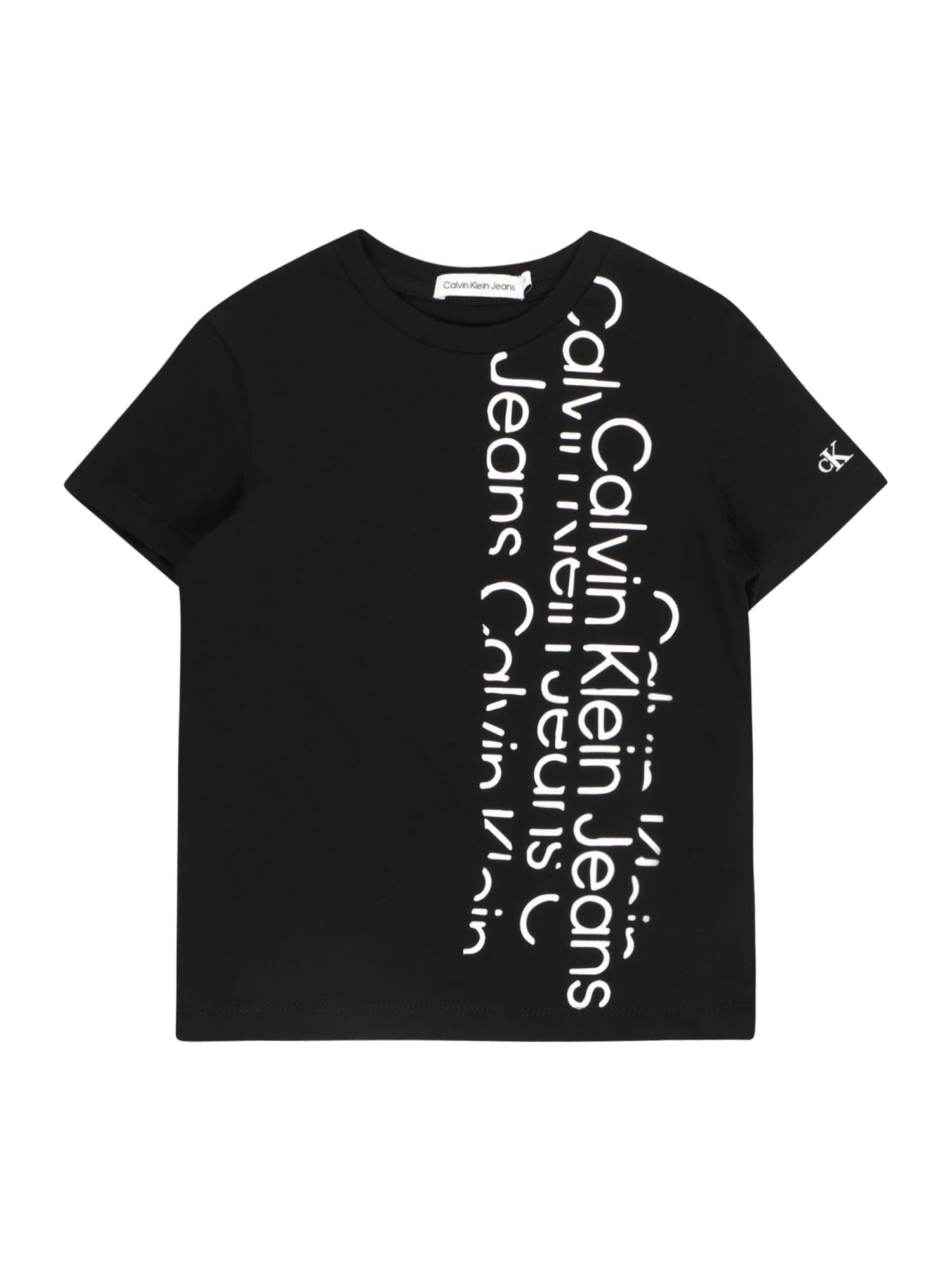 Calvin Klein Jeans Majica  črna / bela