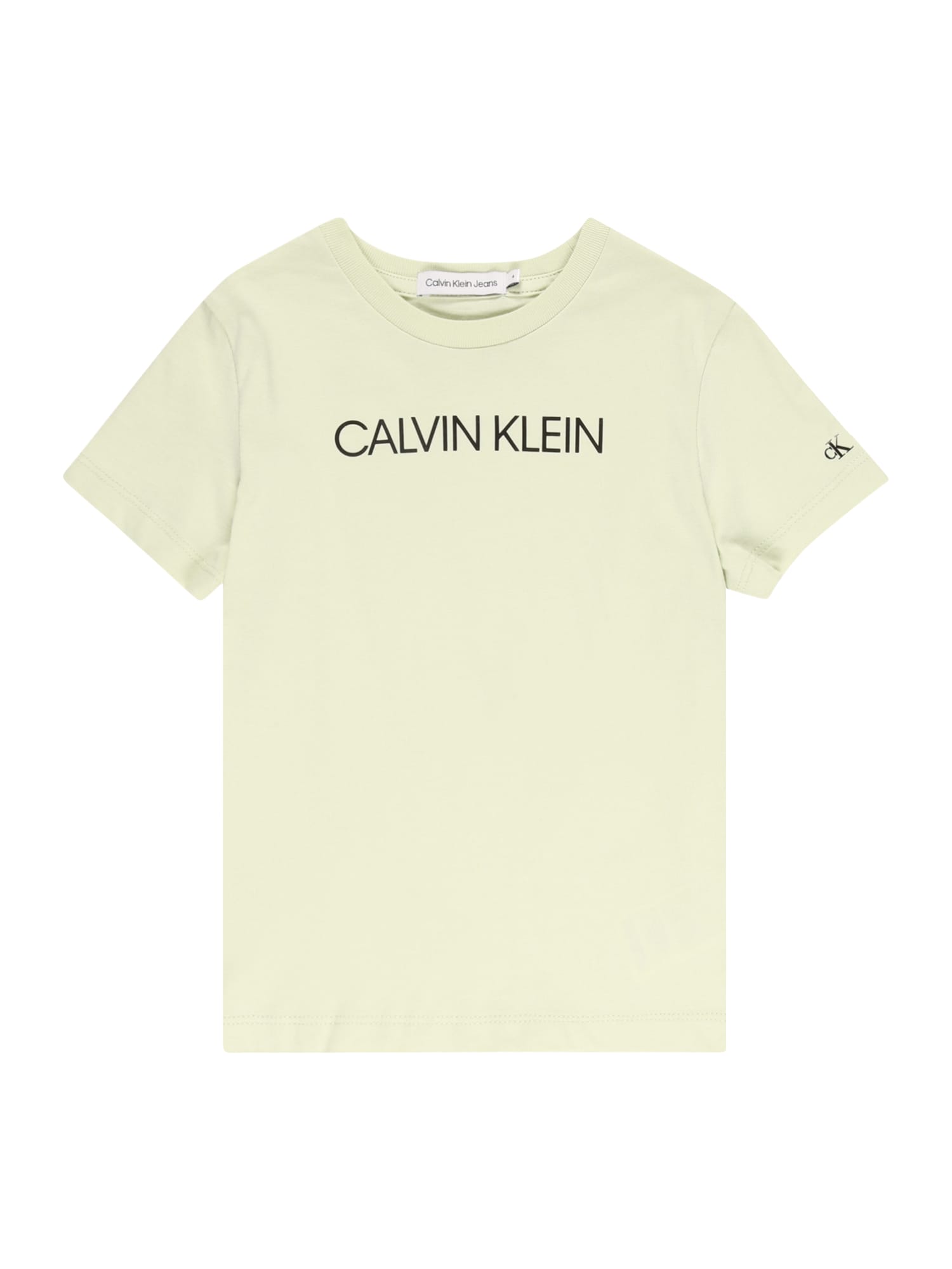 Calvin Klein Jeans Majica  pastelno zelena / črna