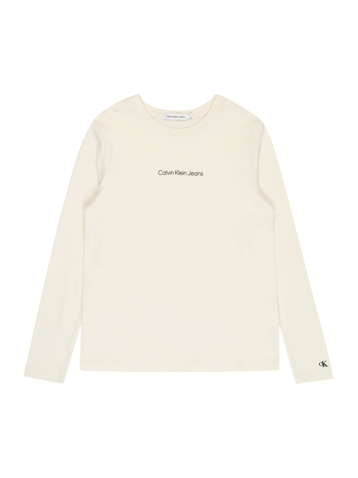 Calvin Klein Jeans Majica  slonovina / črna