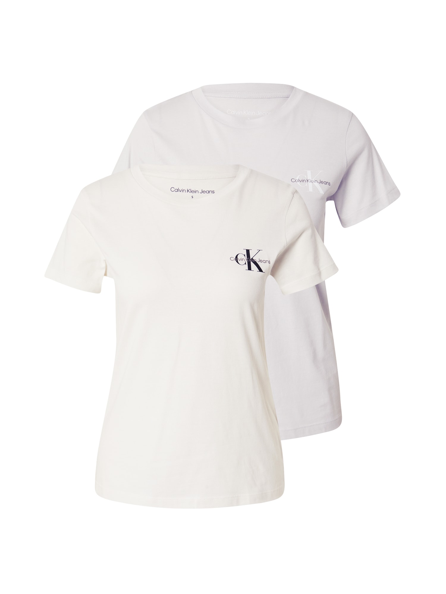 Calvin Klein Jeans Majica  slonovina / črna