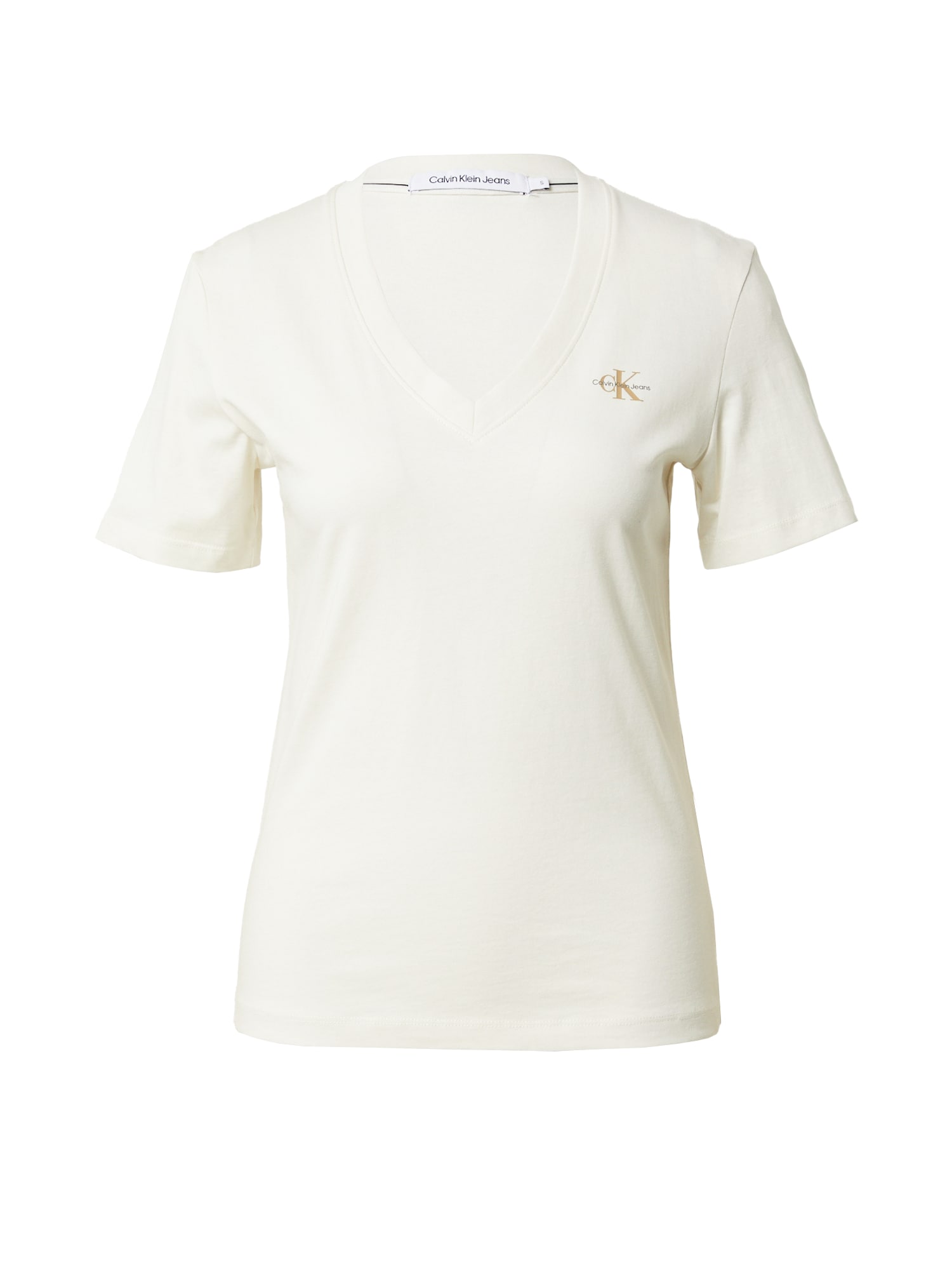 Calvin Klein Jeans Majica  slonovina / pesek / črna