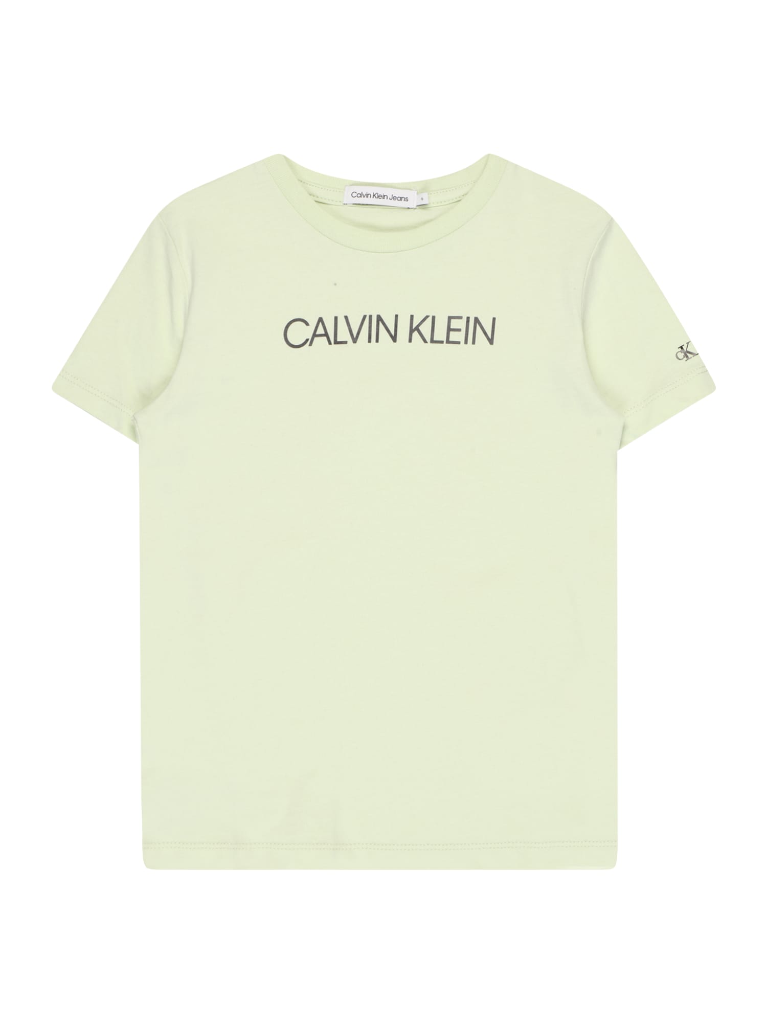 Calvin Klein Jeans Majica  svetlo zelena / črna