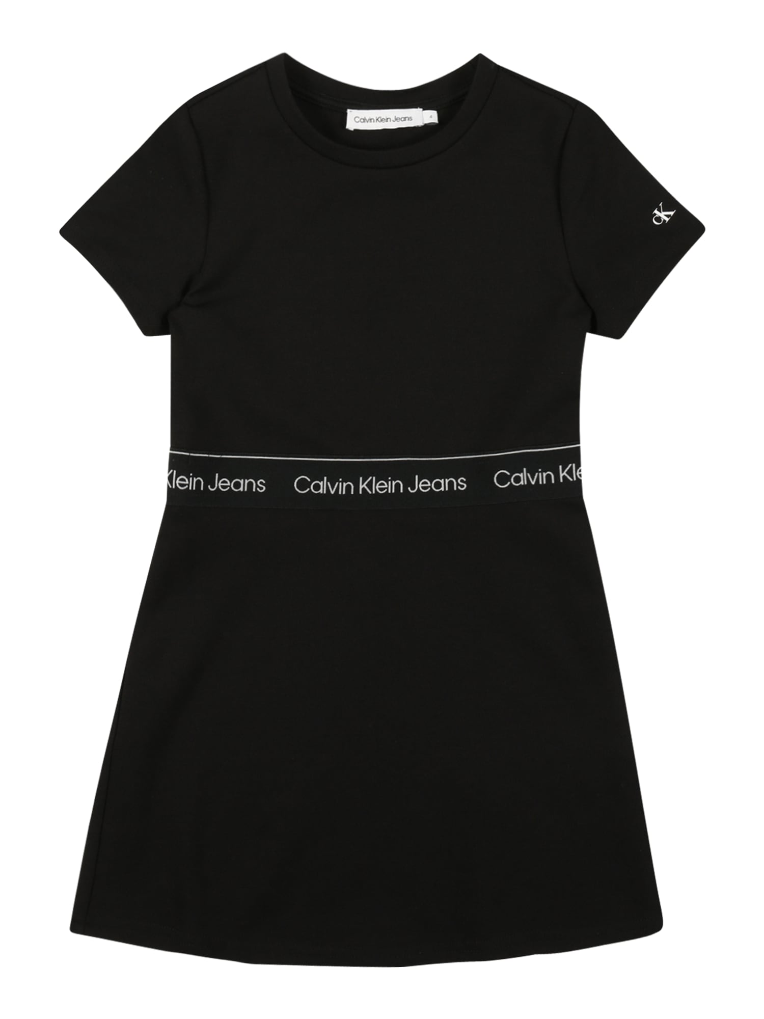 Calvin Klein Jeans Obleka  črna / bela