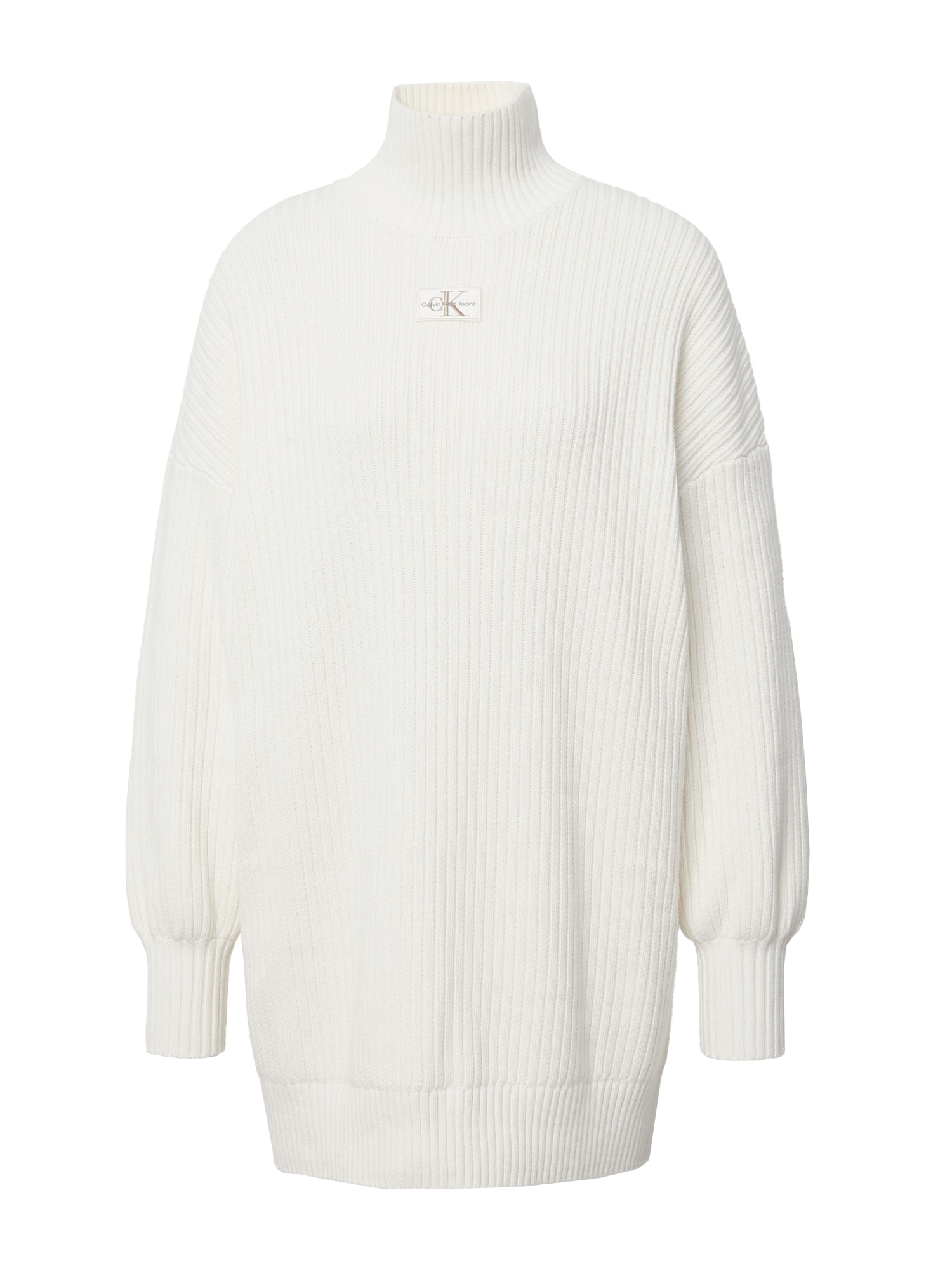 Calvin Klein Jeans Pletena obleka  črna / bela