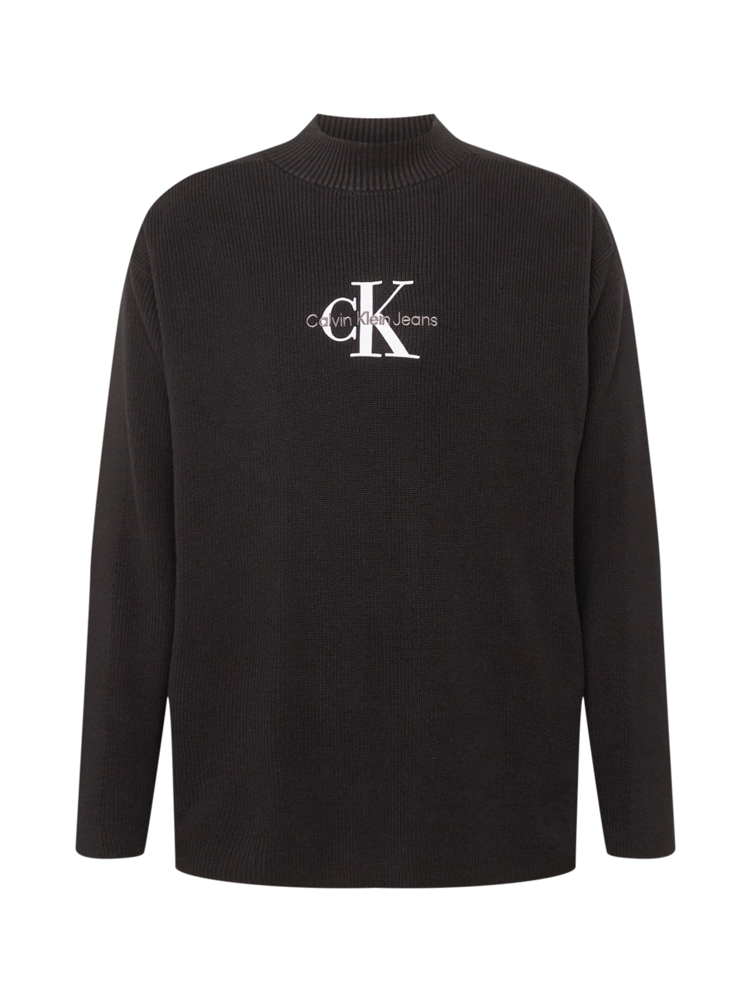 Calvin Klein Jeans Pulover  črna / bela