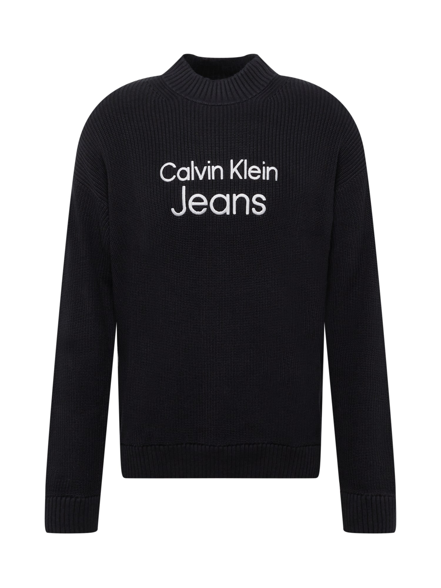 Calvin Klein Jeans Pulover  črna / bela