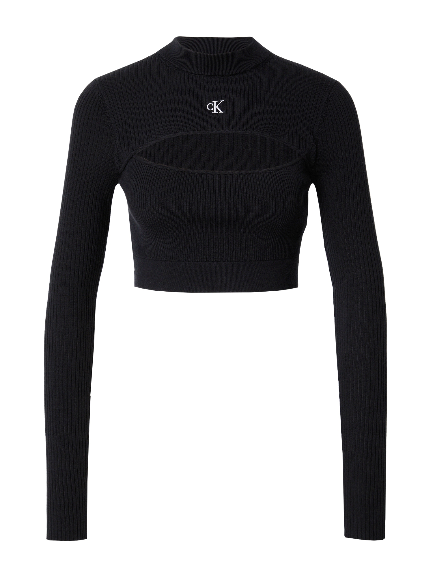 Calvin Klein Jeans Pulover  črna / bela