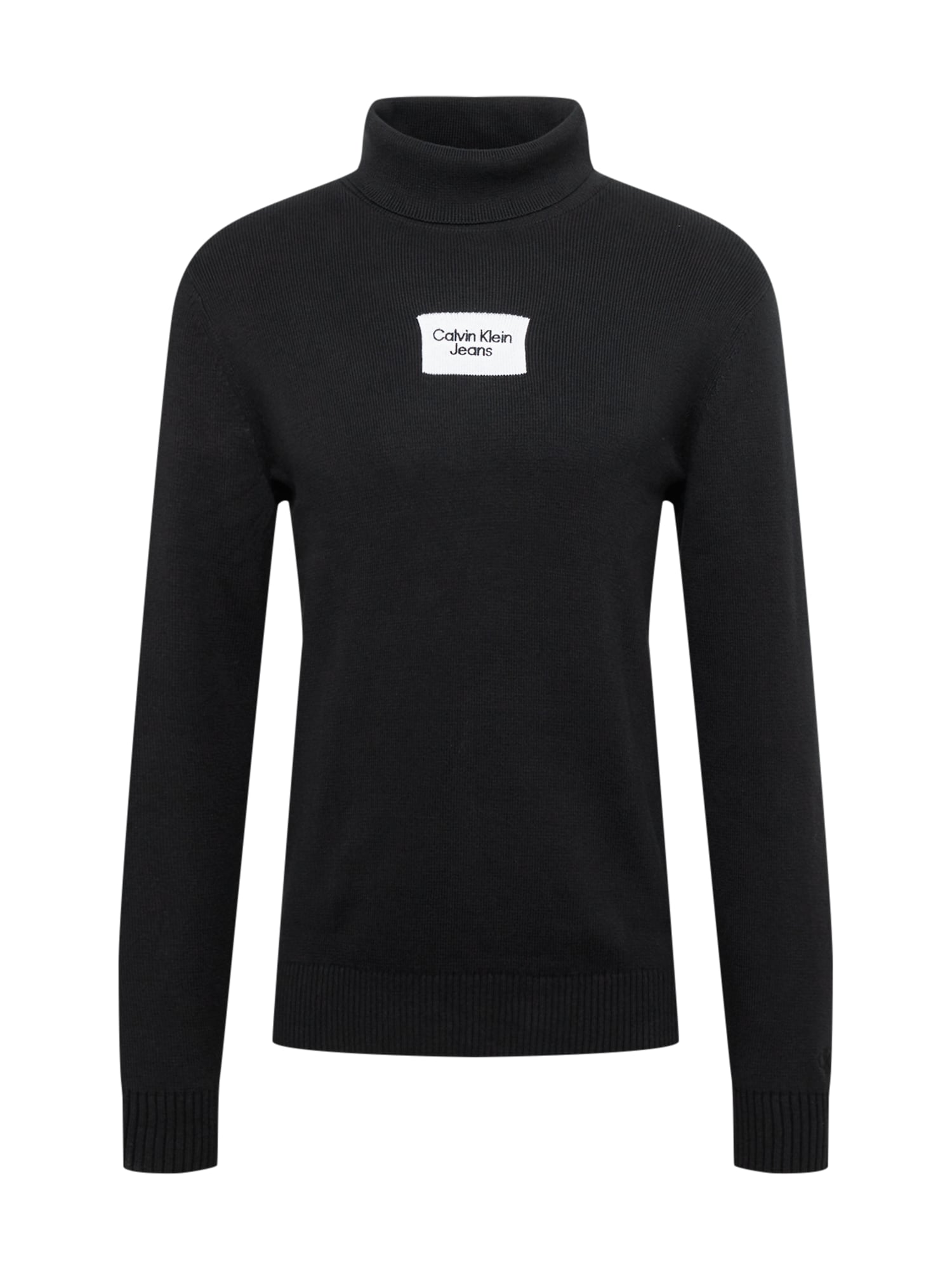 Calvin Klein Jeans Pulover  črna / bela