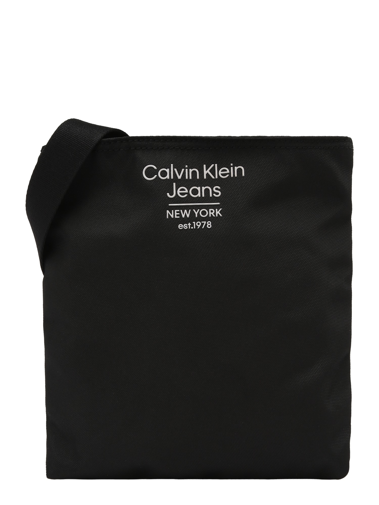 Calvin Klein Jeans Torba za čez ramo  črna / bela