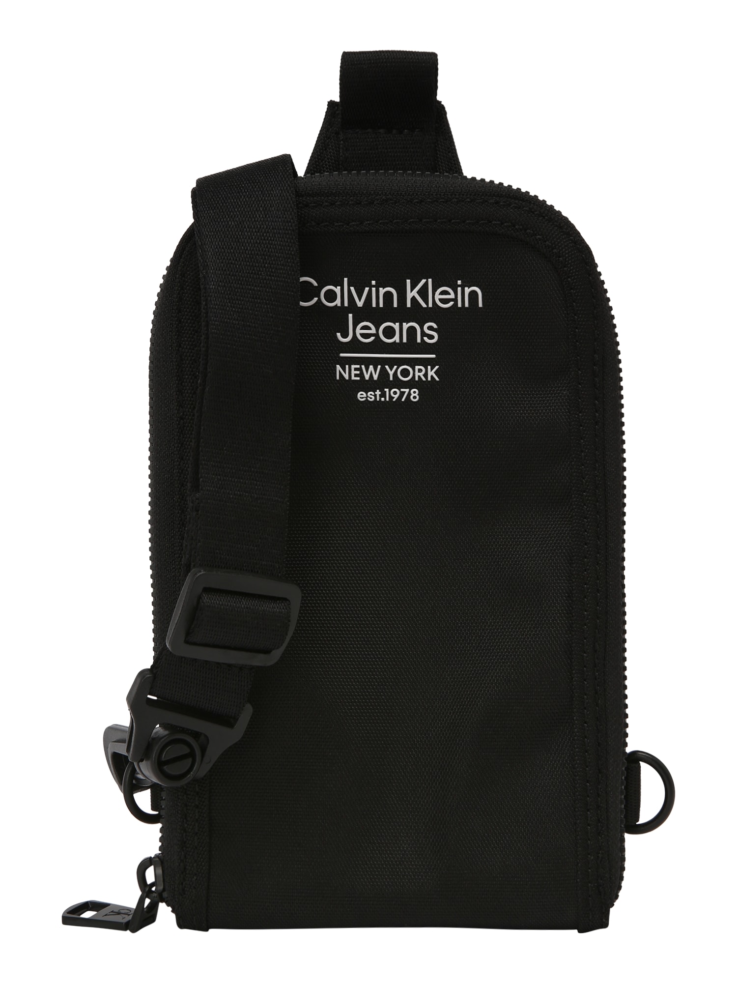 Calvin Klein Jeans Torba za čez ramo  črna / bela