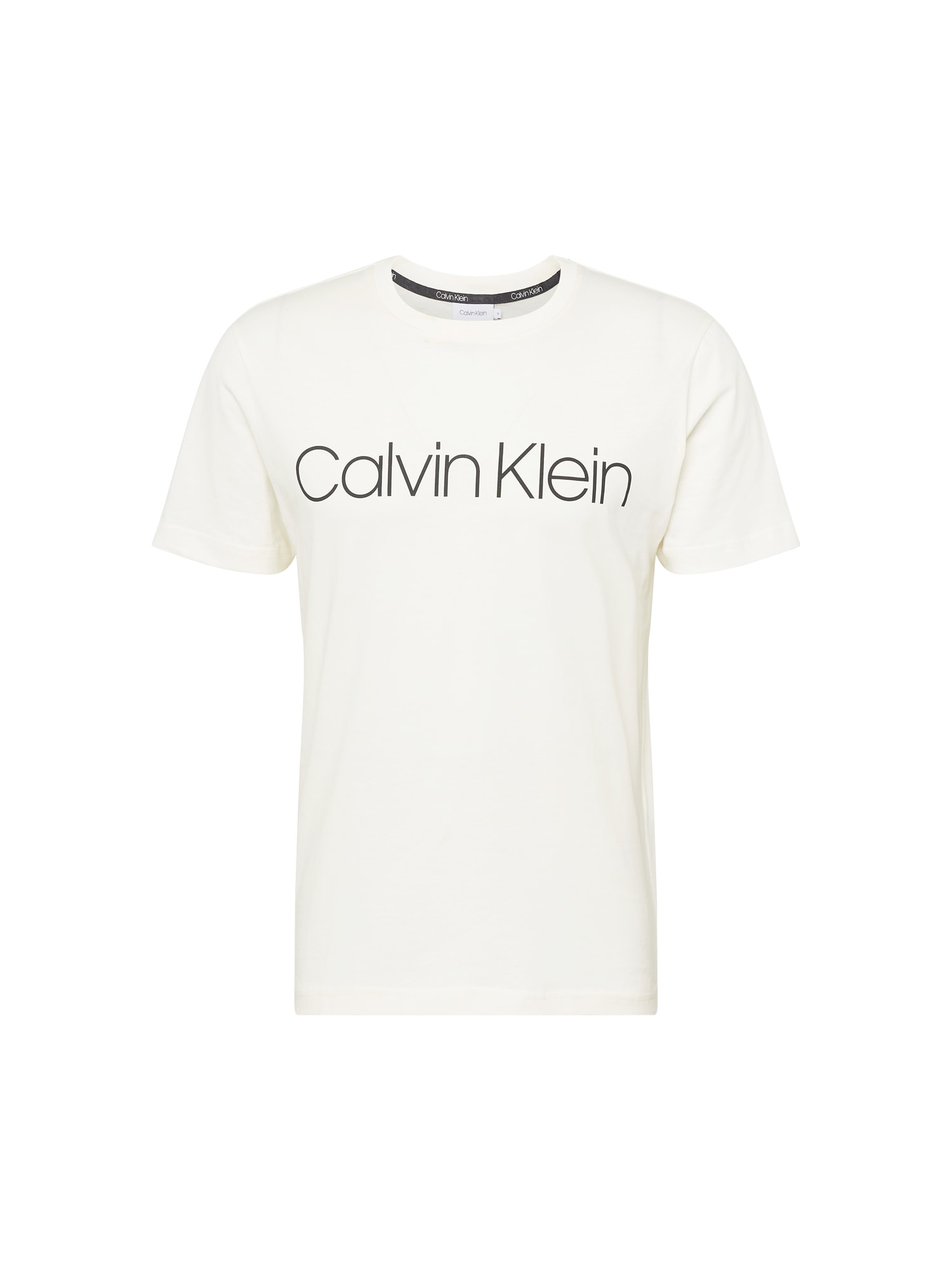 Calvin Klein Majica  kremna / črna