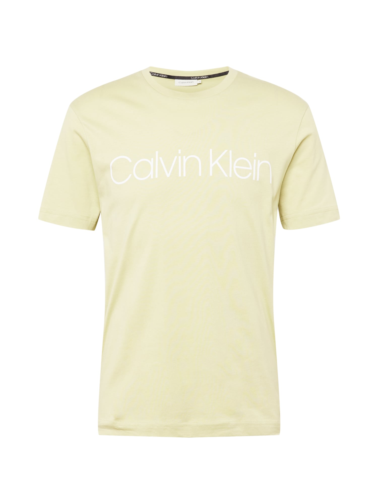 Calvin Klein Majica  pastelno zelena / bela