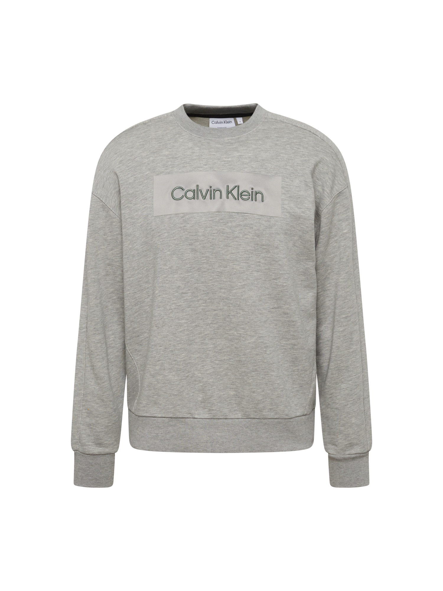 Calvin Klein Majica  pegasto siva / pastelno zelena / srebrna
