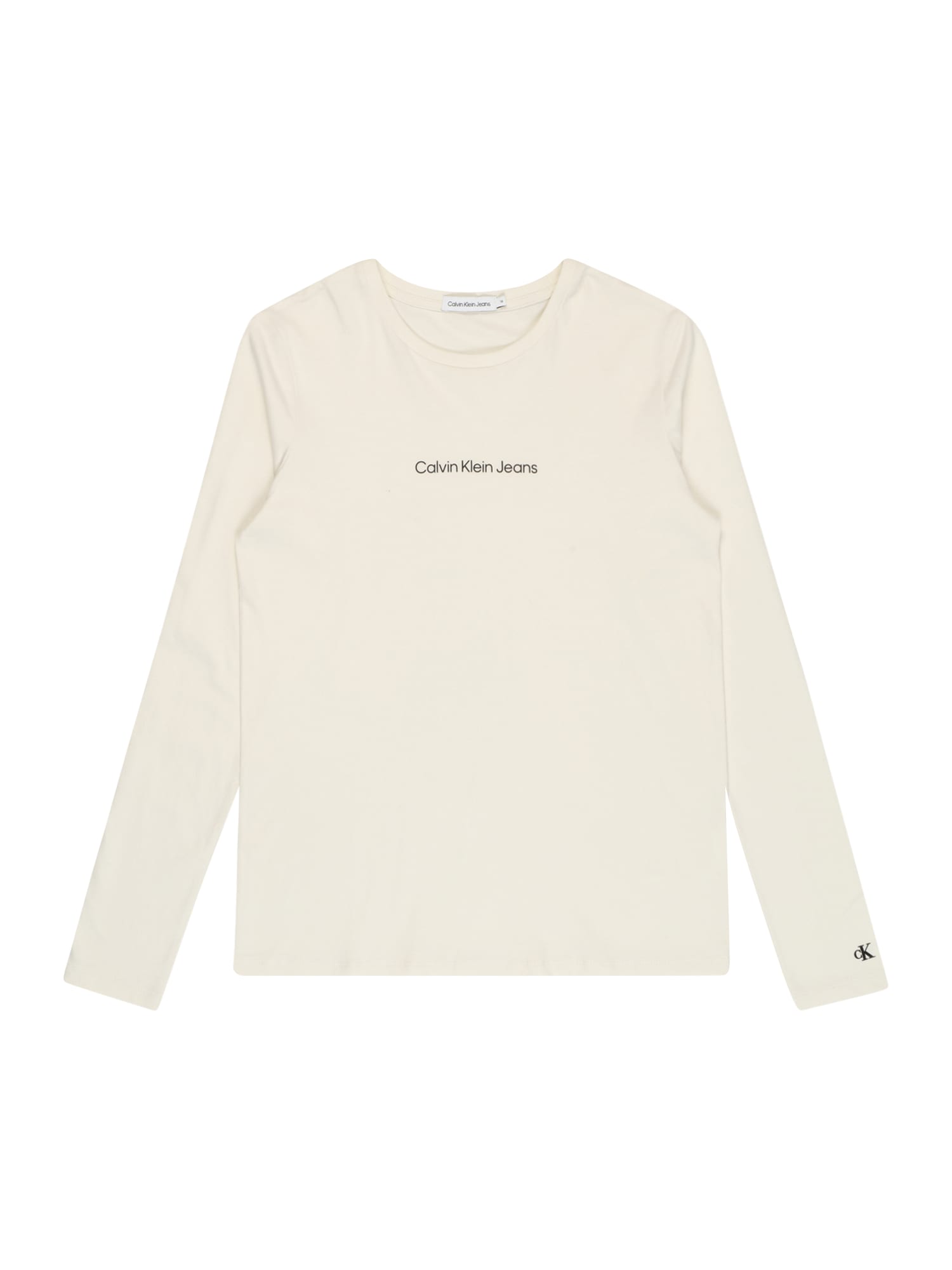 Calvin Klein Majica  slonovina / črna
