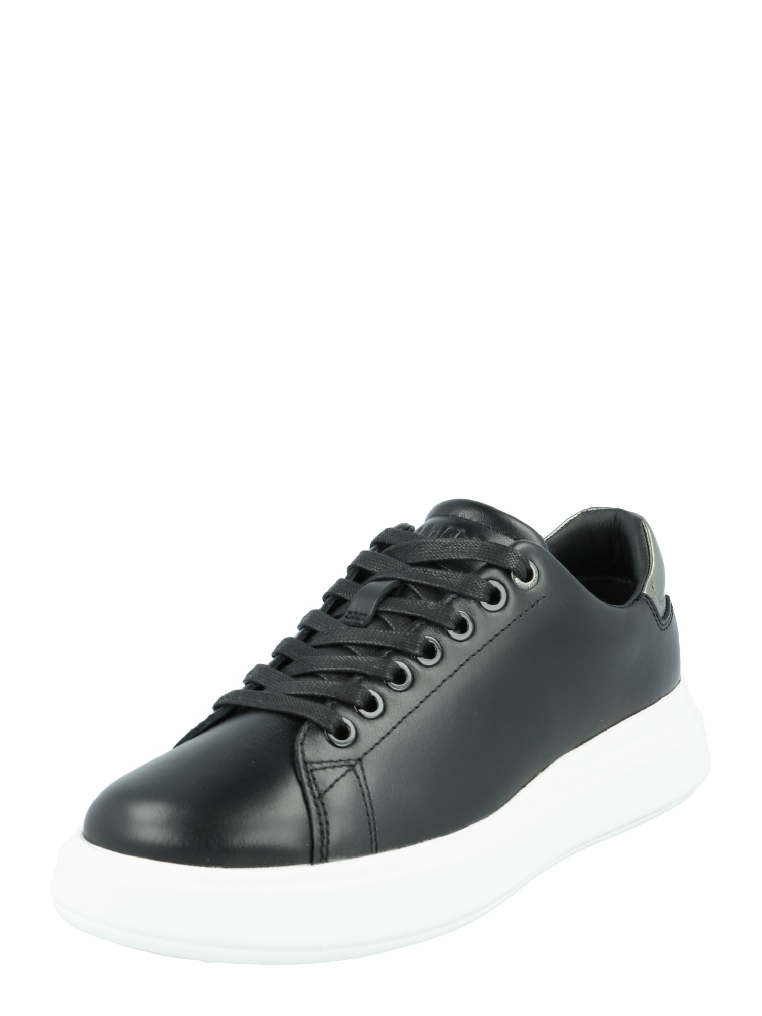 Calvin Klein Nizke superge  črna / srebrna