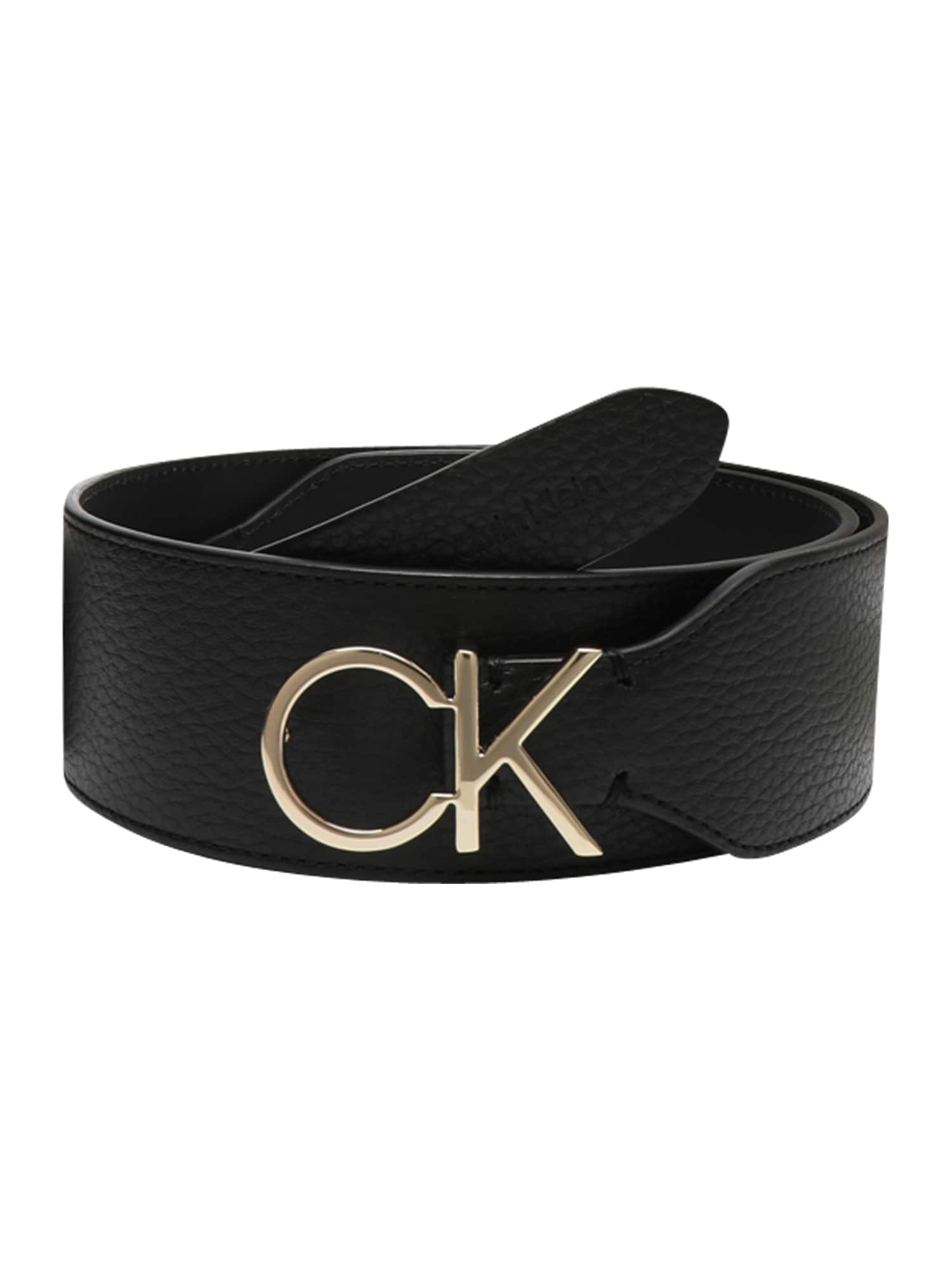 Calvin Klein Pas  zlata / črna