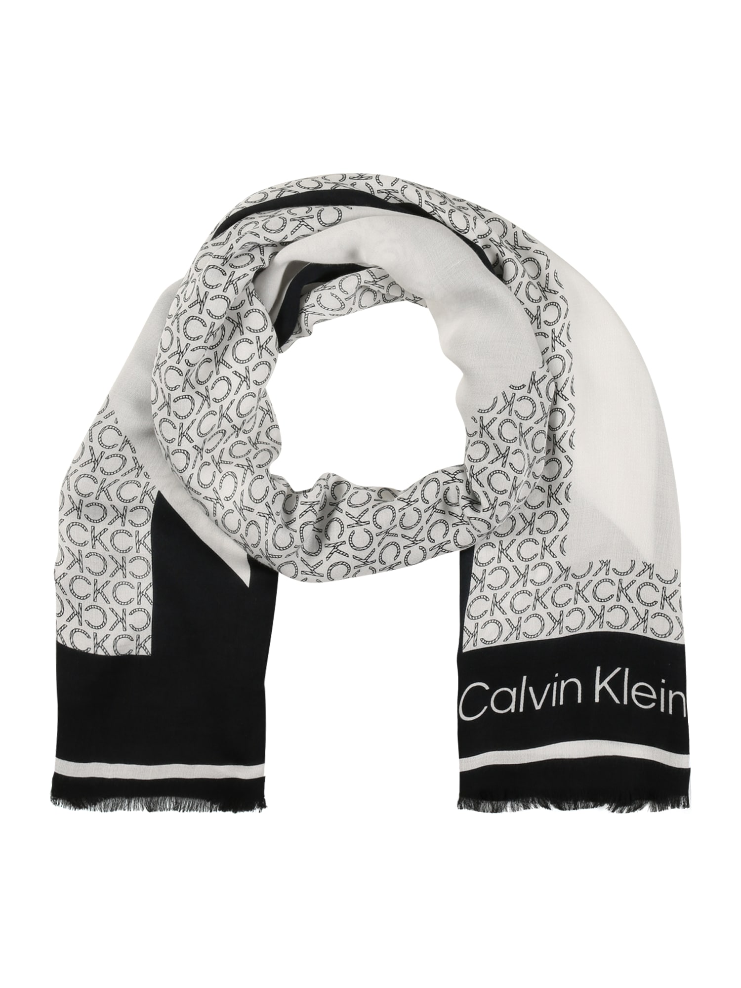 Calvin Klein Šal  črna / bela