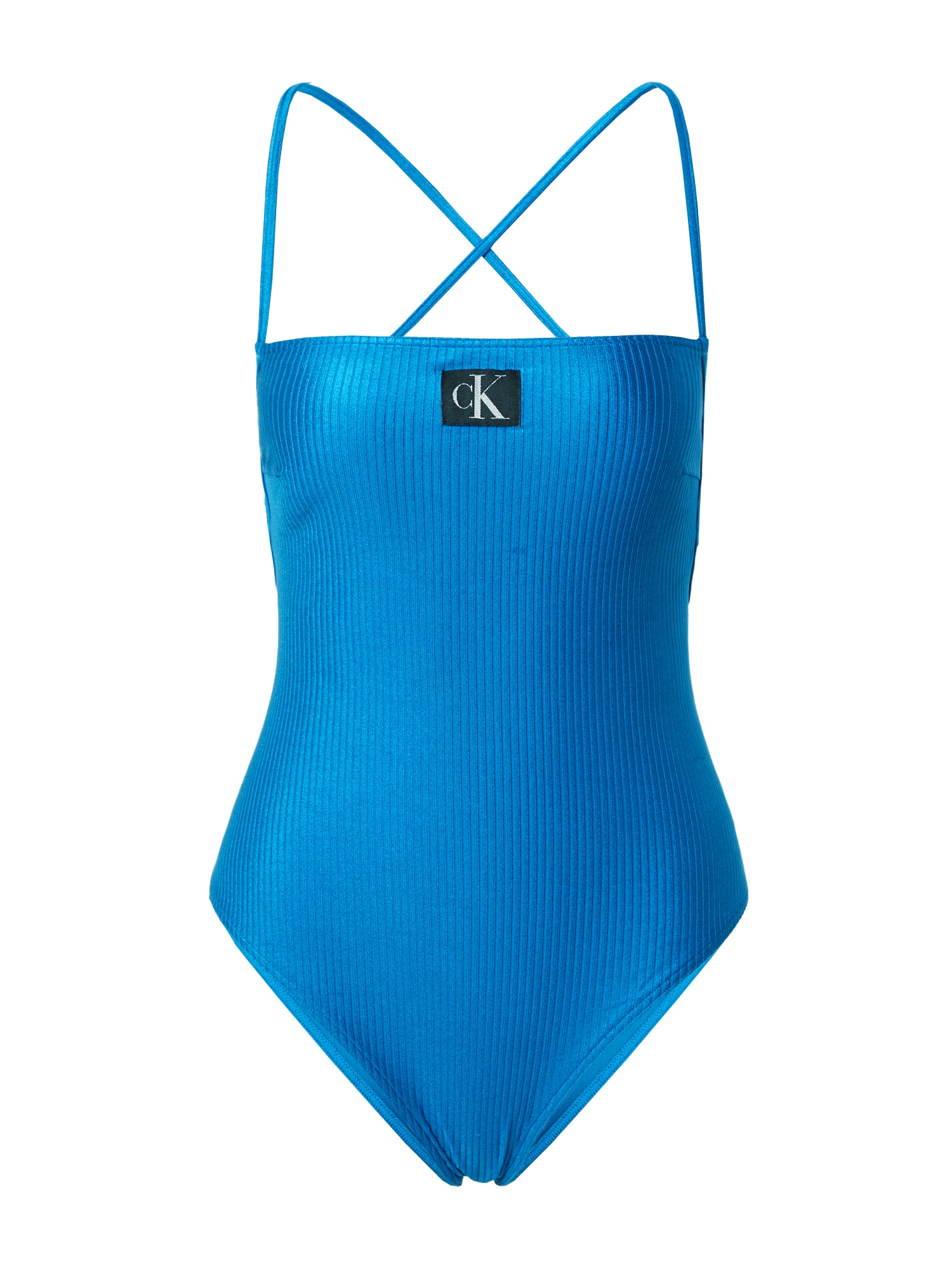 Calvin Klein Swimwear Enodelne kopalke  nebeško modra / črna