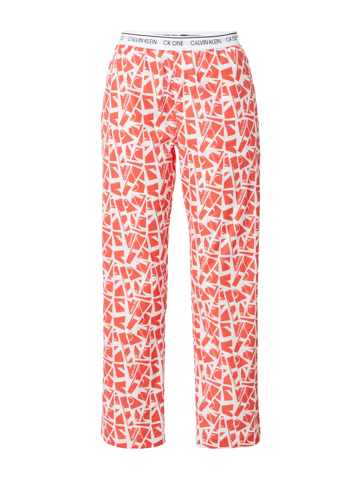Calvin Klein Underwear Spodnji del pižame  korala / bela
