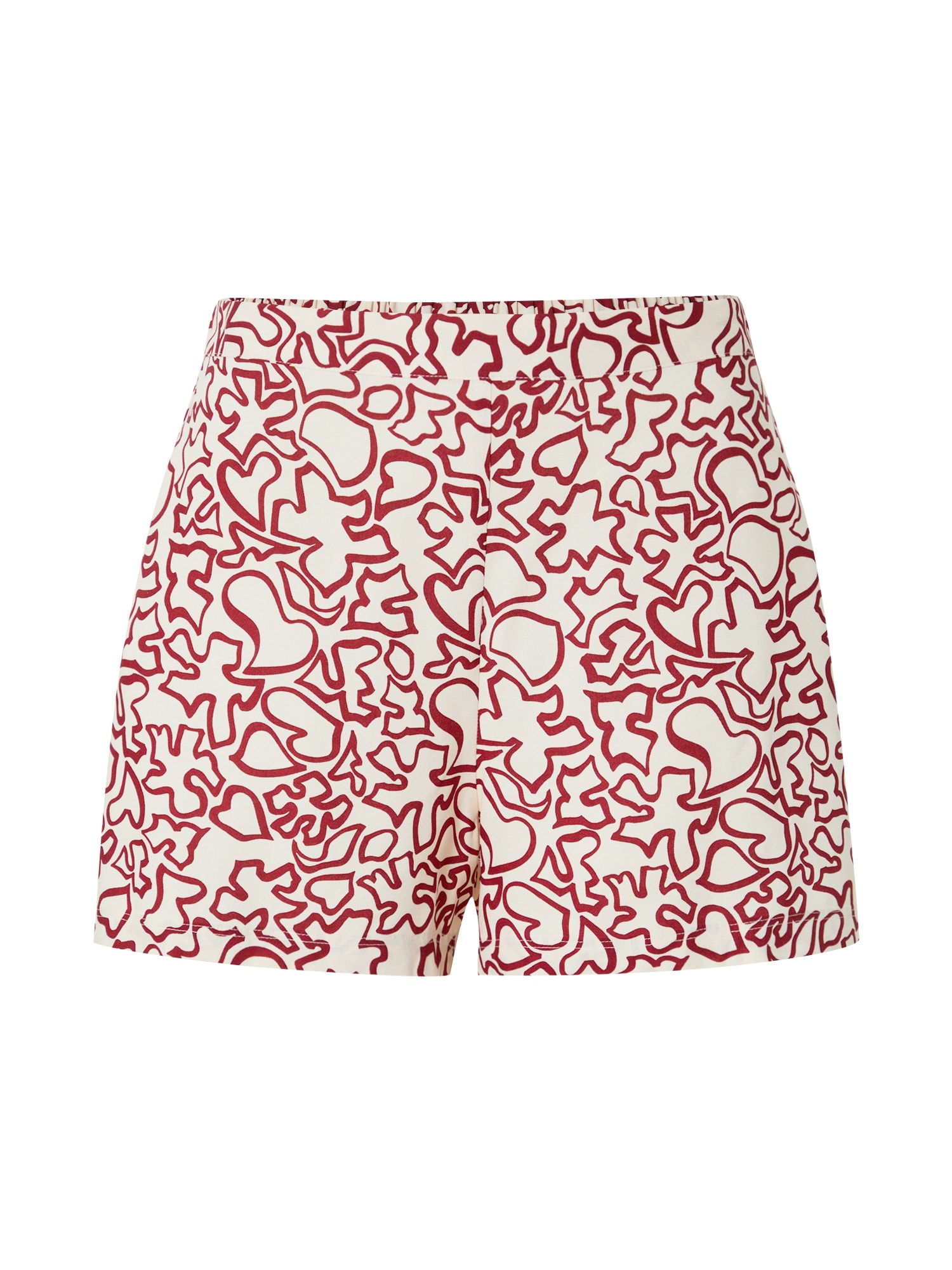 Calvin Klein Underwear Spodnji del pižame  kremna / vinsko rdeča