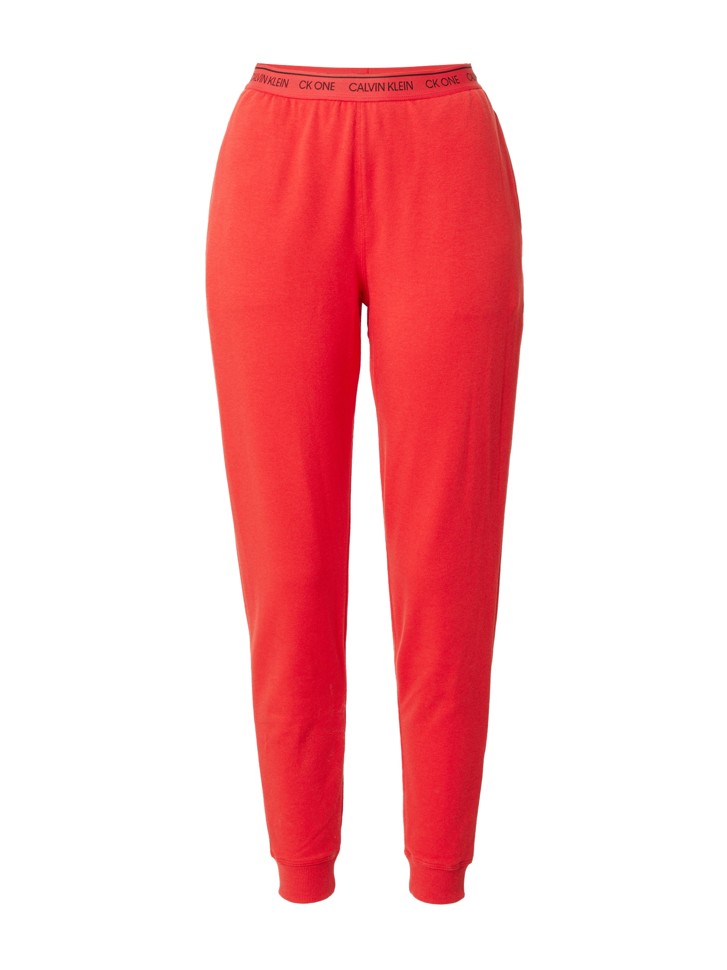 Calvin Klein Underwear Spodnji del pižame  rdeča / črna