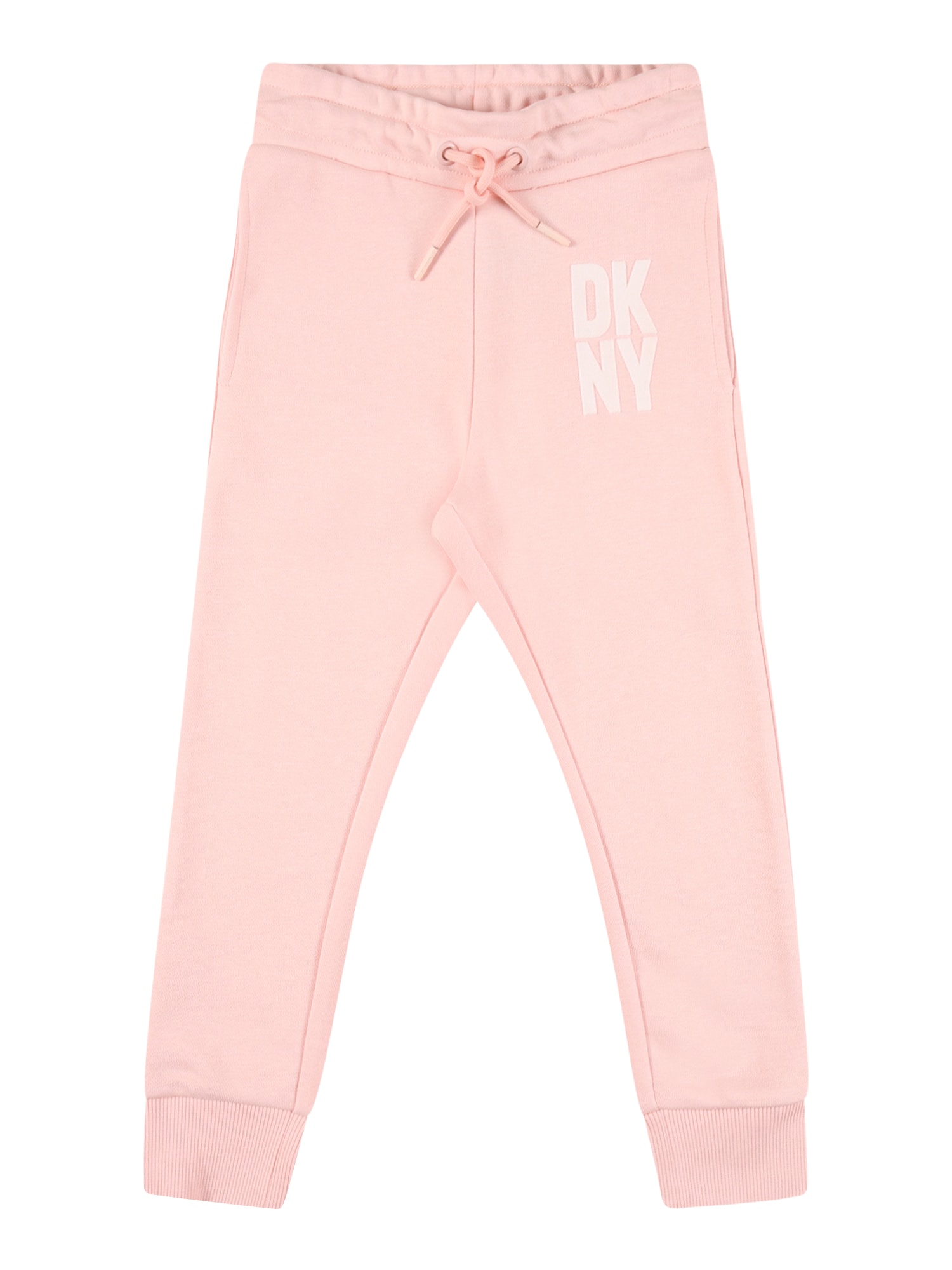 DKNY Hlače  roza / bela