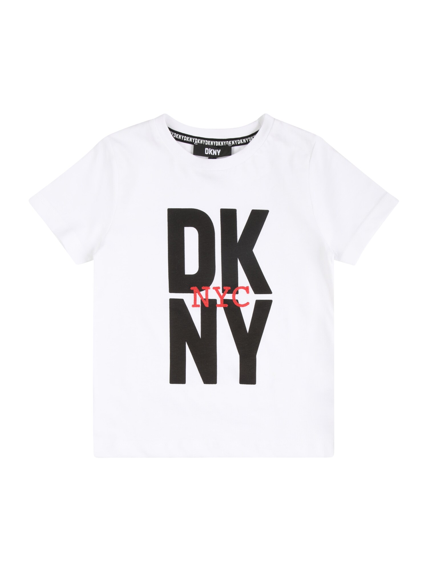 DKNY Majica  rdeča / črna / bela