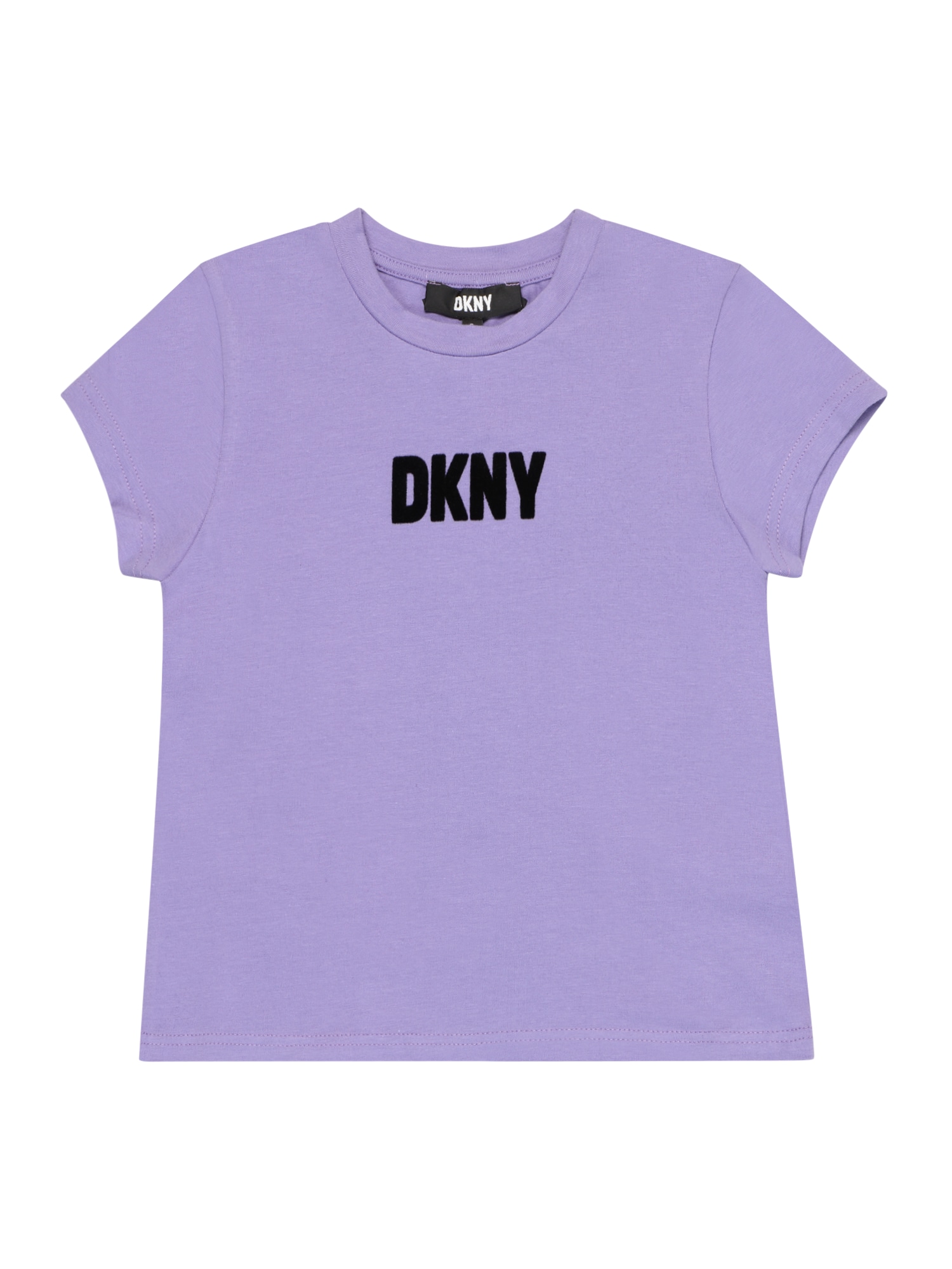 DKNY Majica  svetlo lila / črna