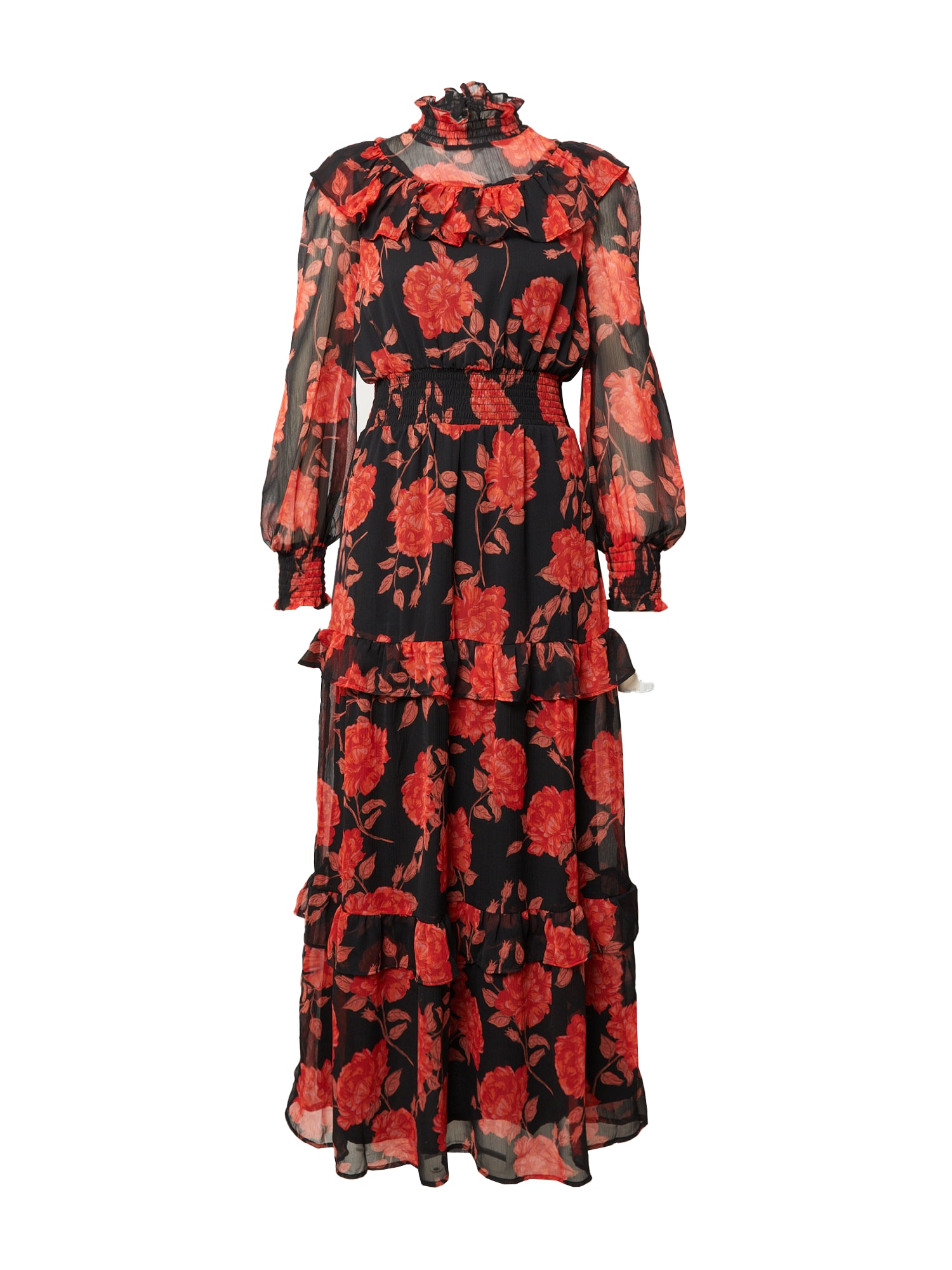 Dorothy Perkins Obleka  oranžna / roza / rdeča / črna