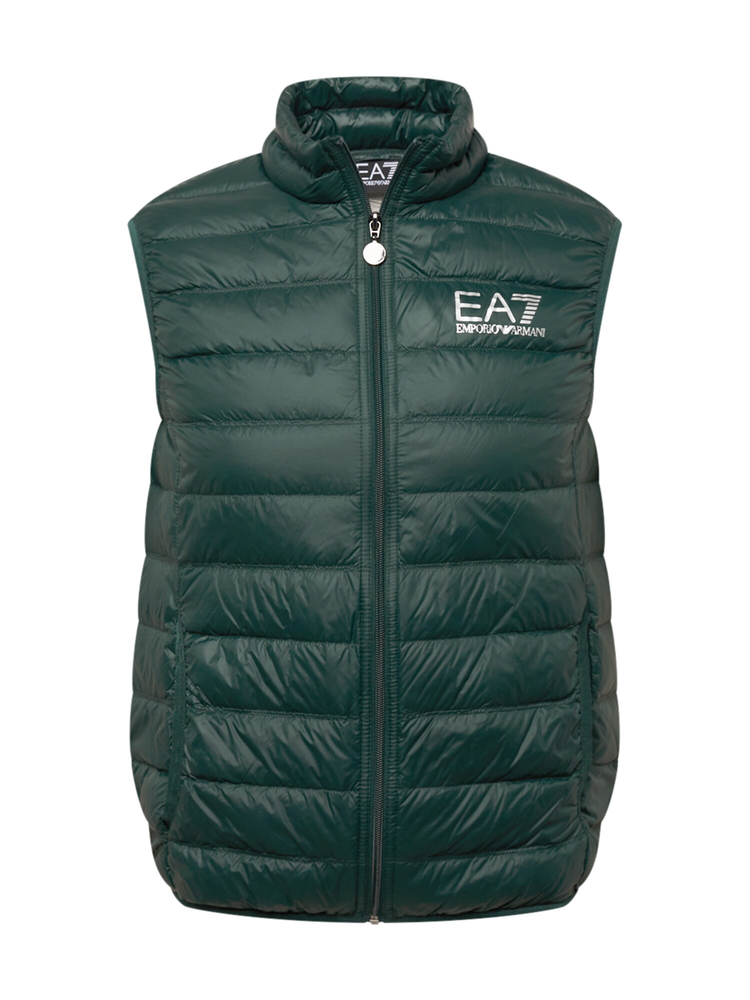 EA7 Emporio Armani Brezrokavnik  smaragd / bela