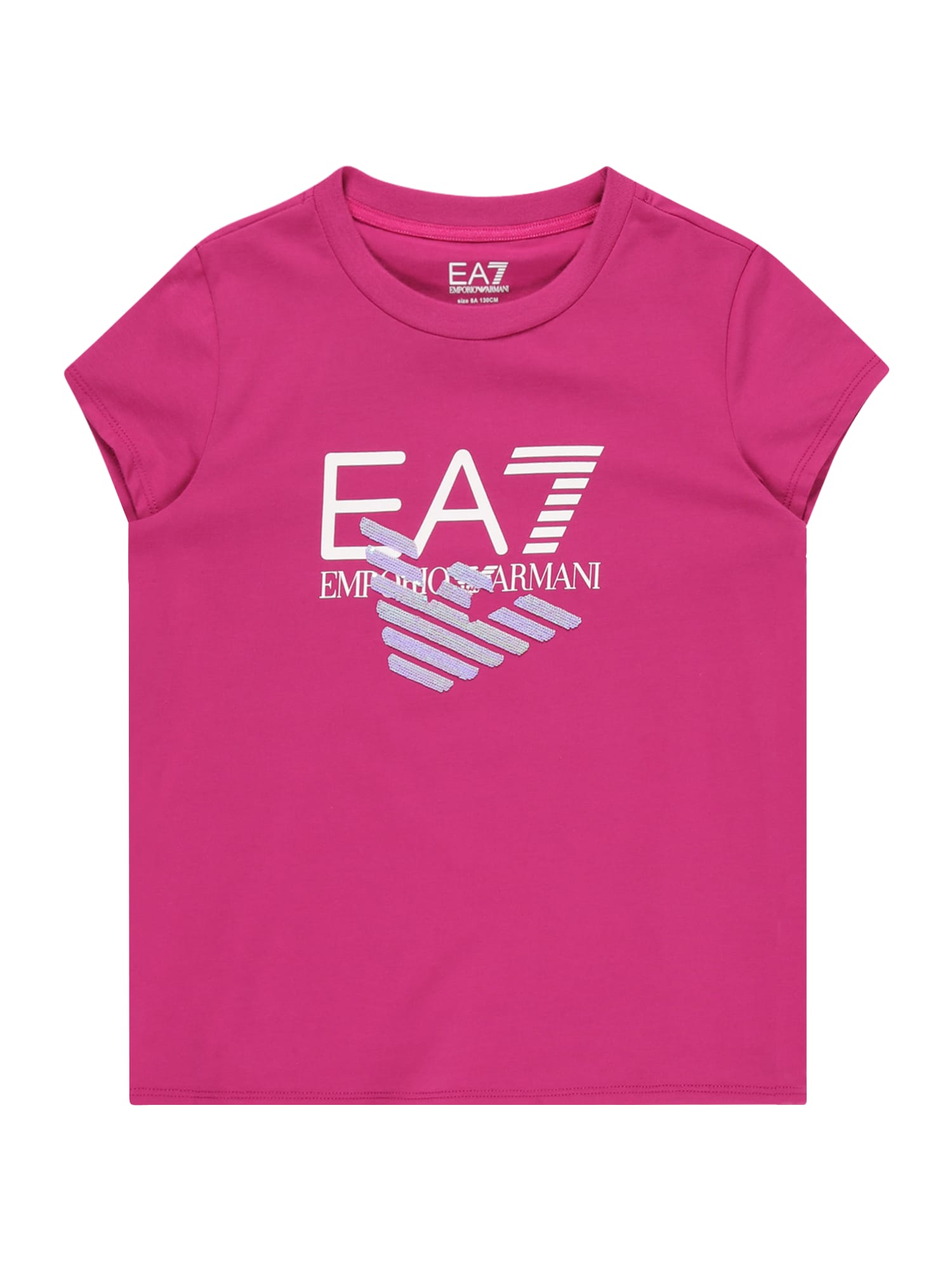 EA7 Emporio Armani Majica  svetlo lila / fuksija / bela