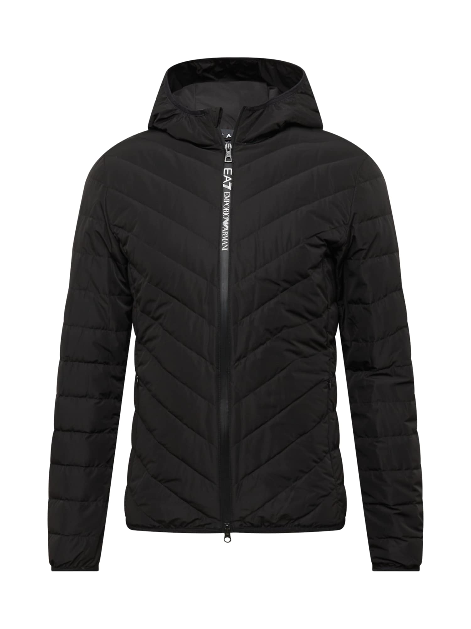 EA7 Emporio Armani Zimska jakna  črna / bela
