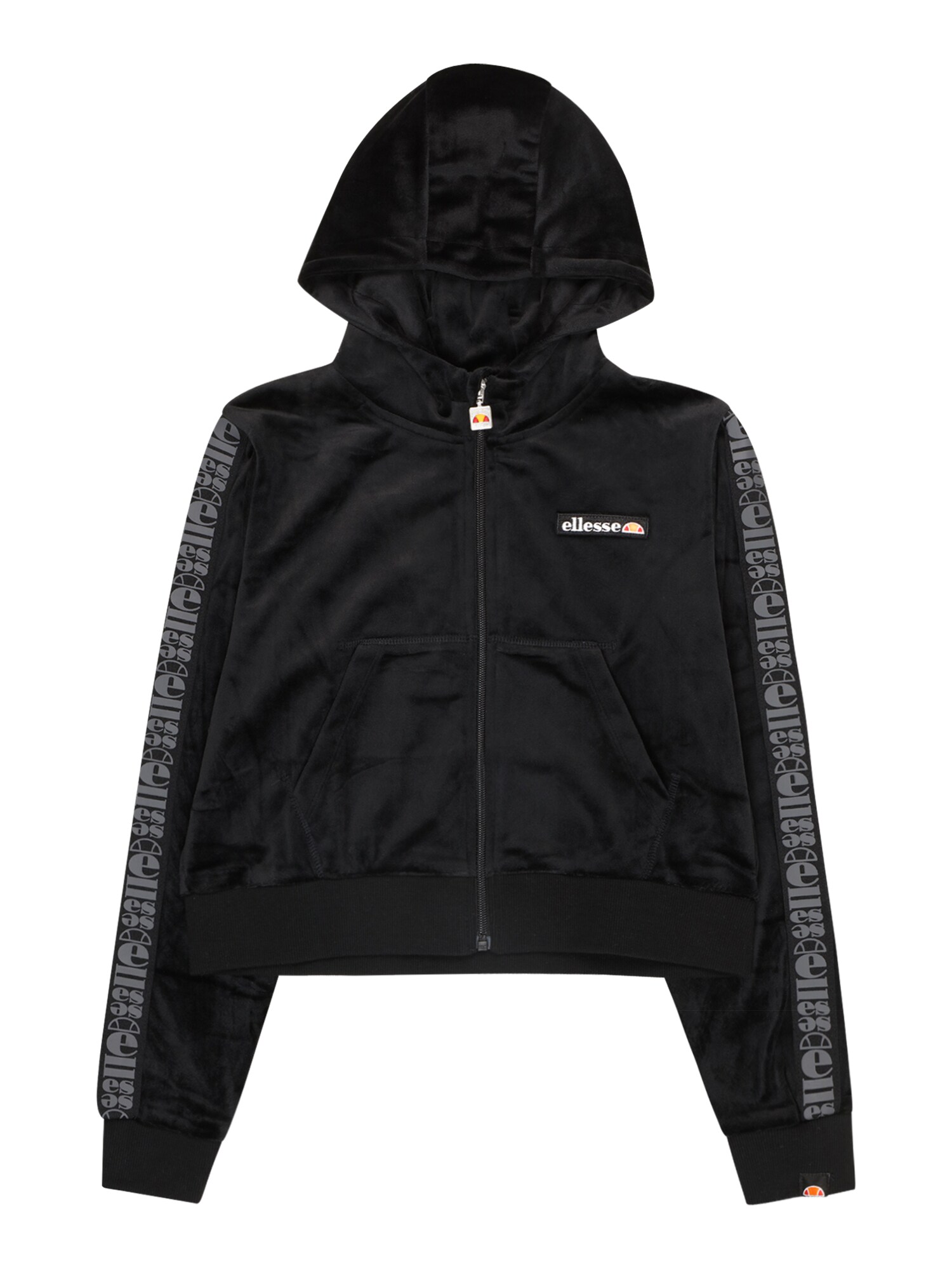ELLESSE Jopa na zadrgo 'Cupe'  temno siva / oranžna / rdeča / črna