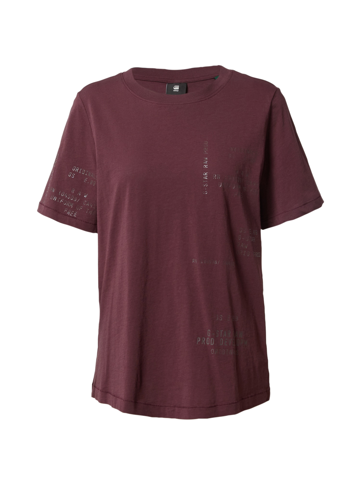 G-Star RAW Majica  jagoda / črna