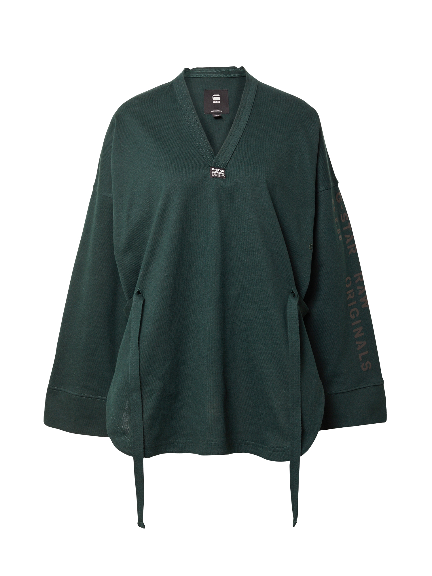 G-Star RAW Majica  rjava / smaragd / bela