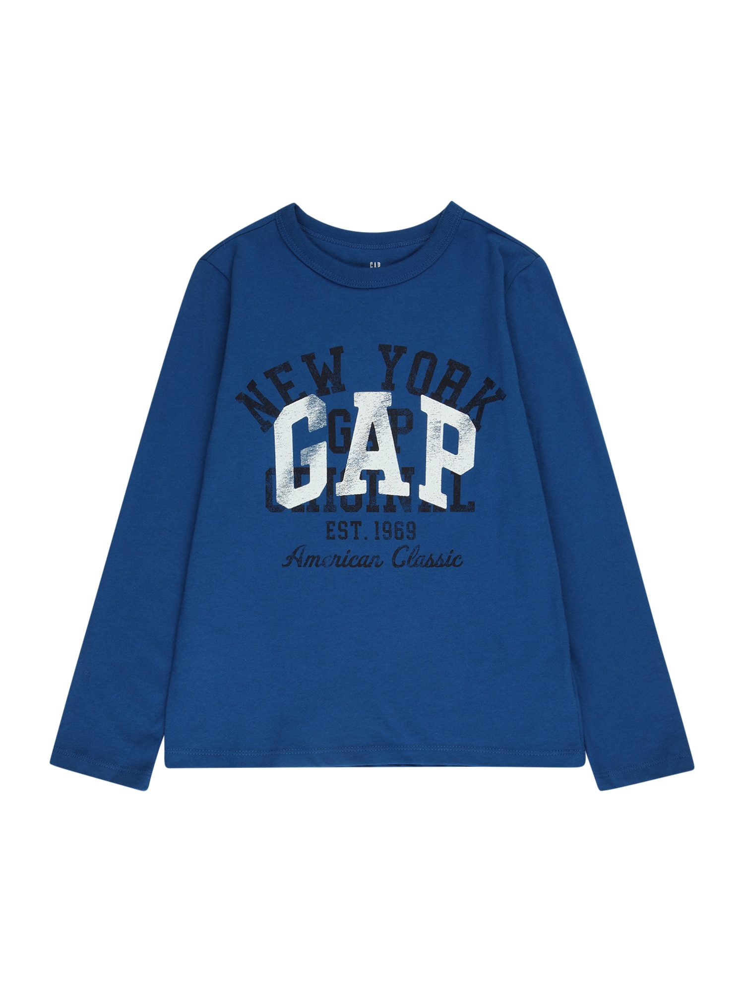GAP Majica  kraljevo modra / črna / bela