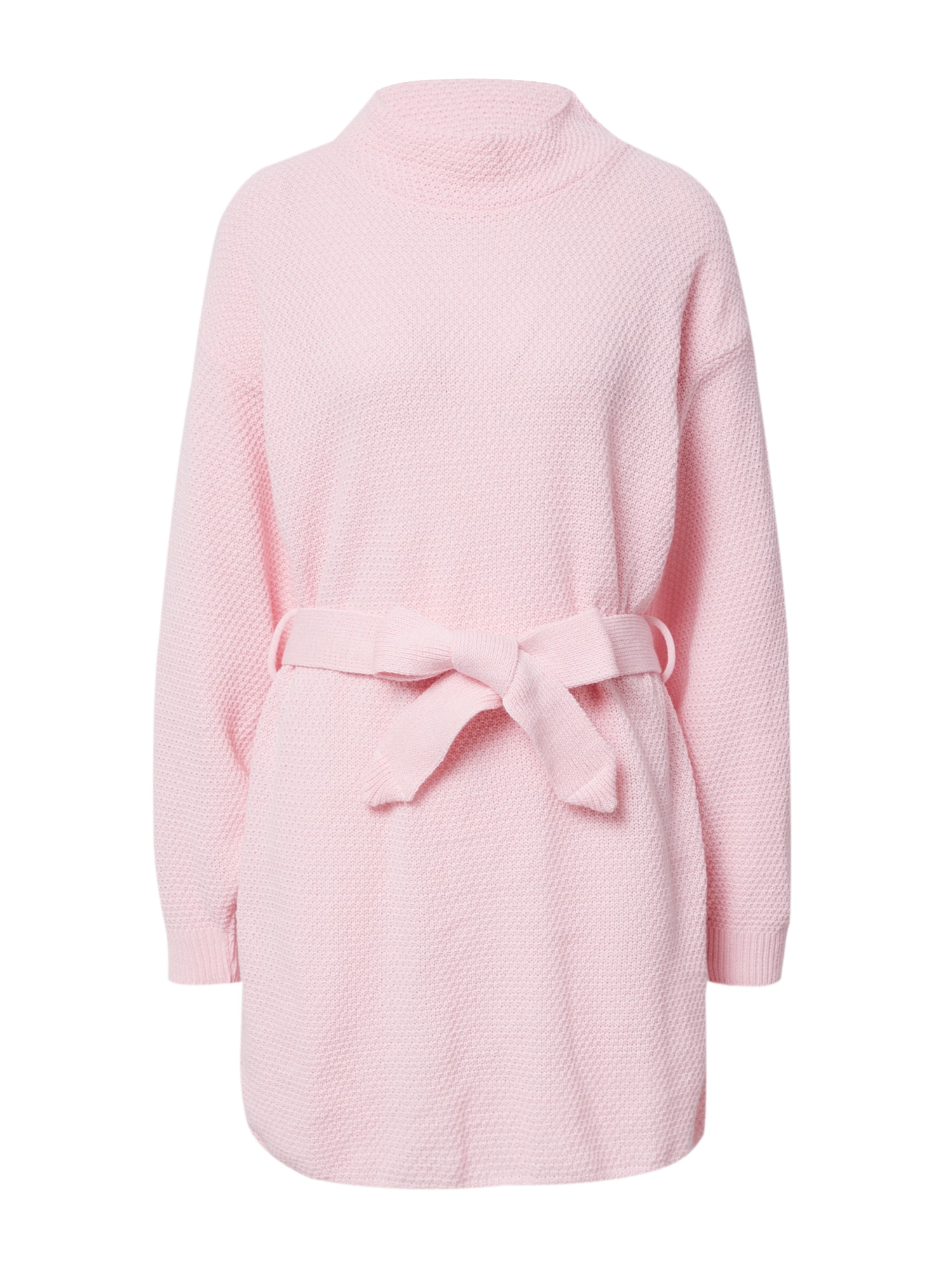 GLAMOROUS Pletena obleka  pastelno roza