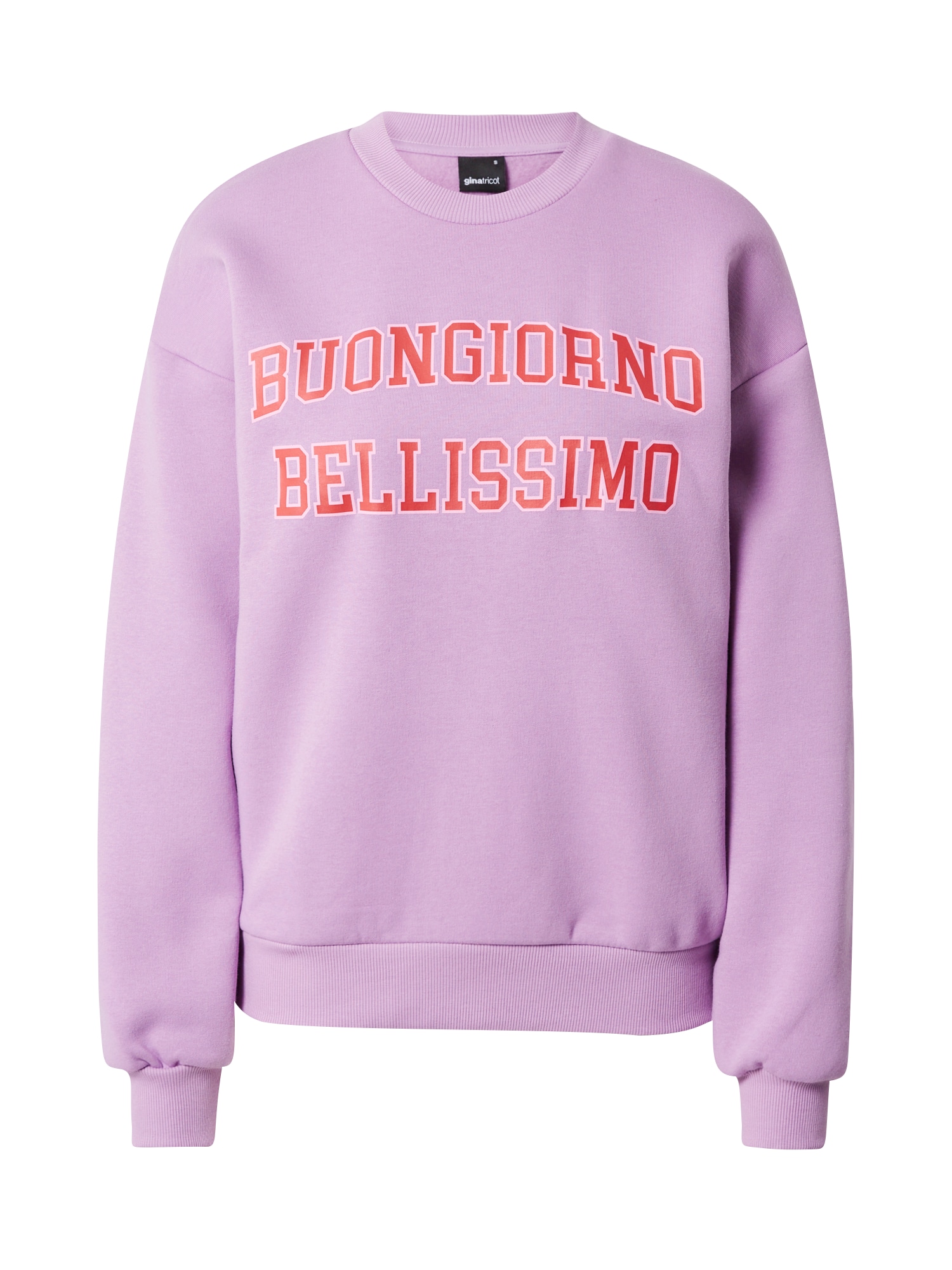 Gina Tricot Majica 'Riley'  mauve / rdeča