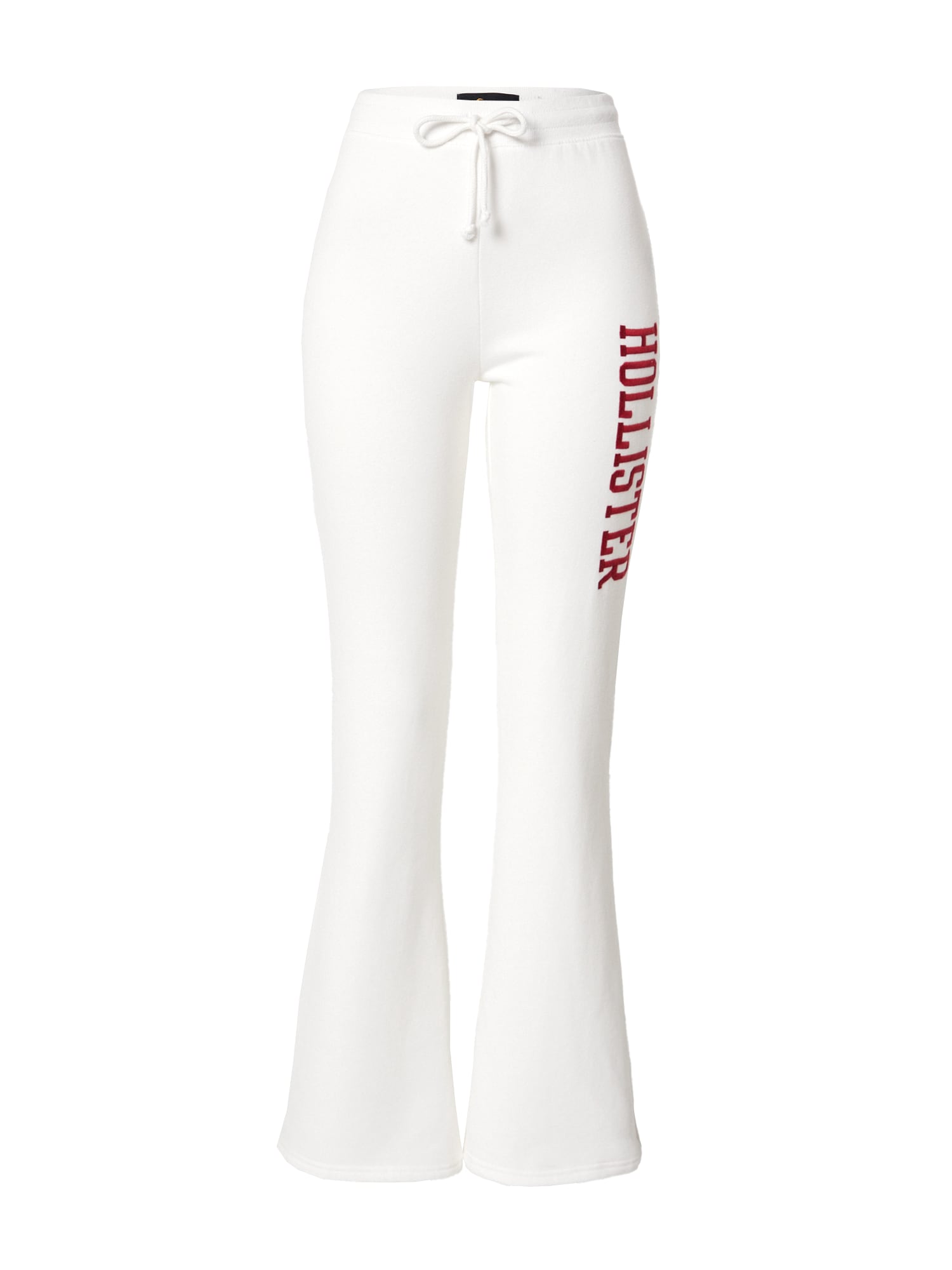 HOLLISTER Hlače  bordo / bela