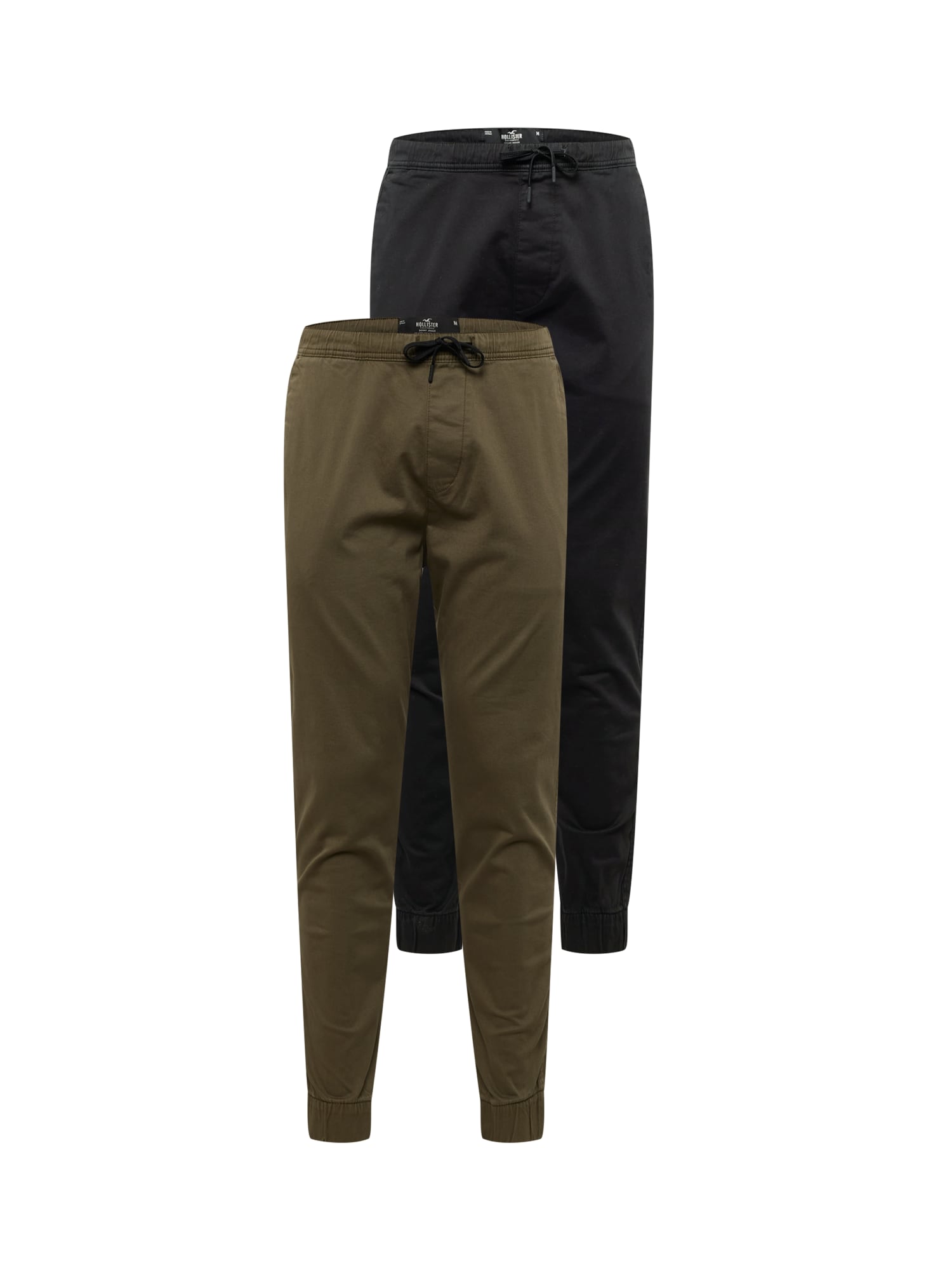 HOLLISTER Hlače  temno modra / kaki
