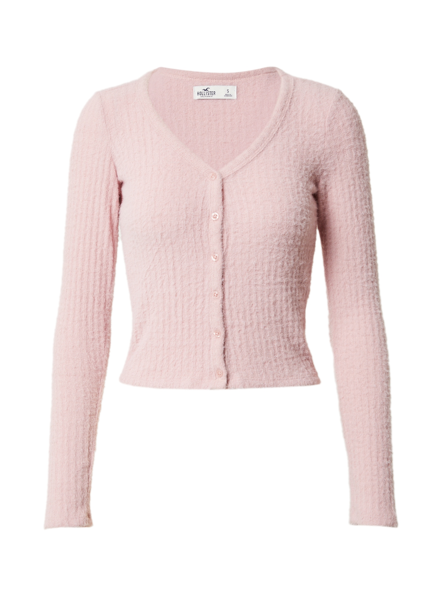HOLLISTER Pletena jopa  pastelno roza