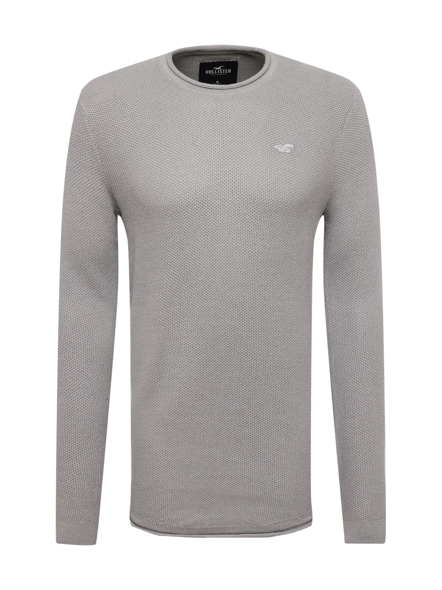 HOLLISTER Pulover  siva / bela