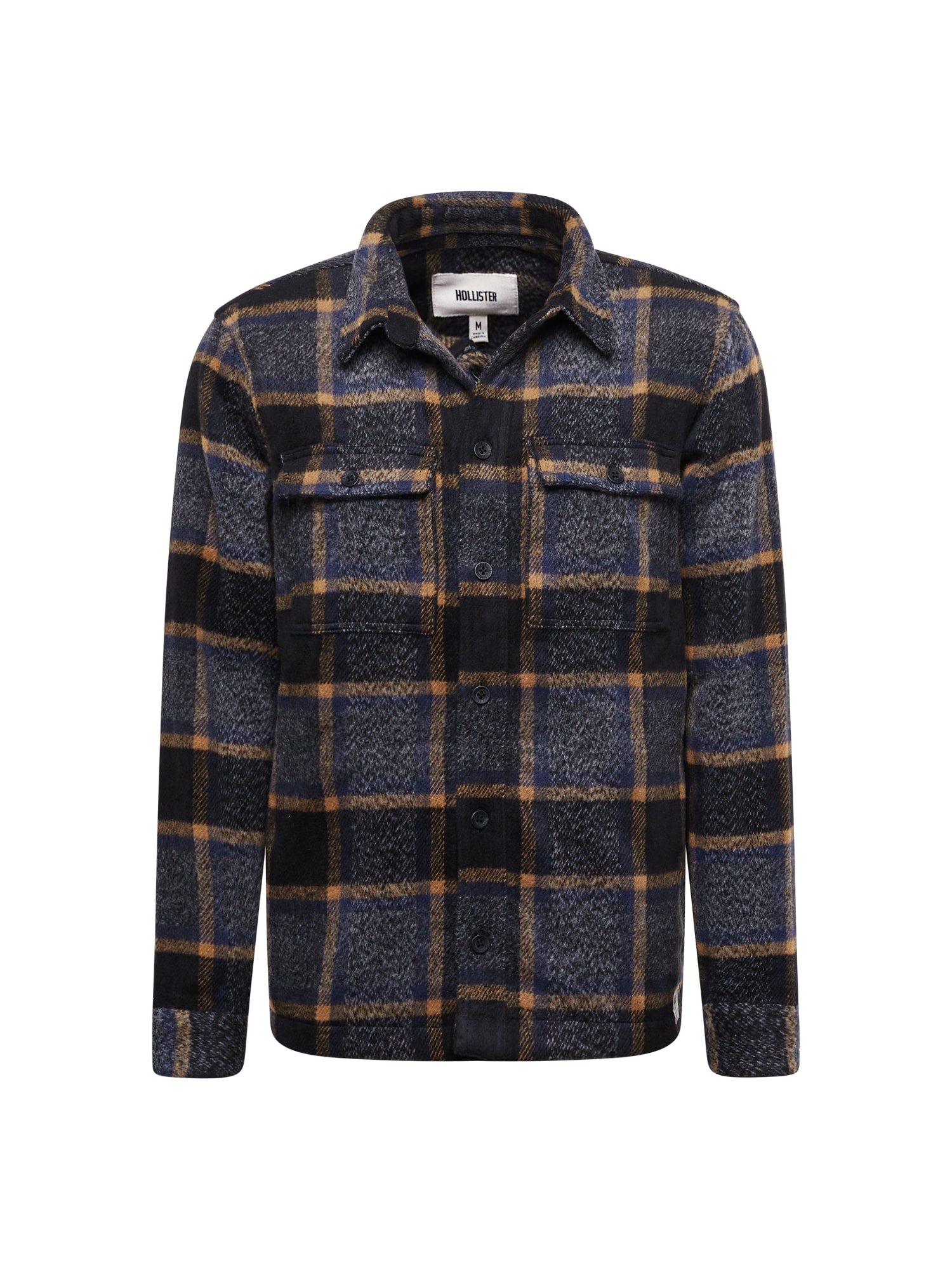 HOLLISTER Srajca  temno modra / rjava / črna