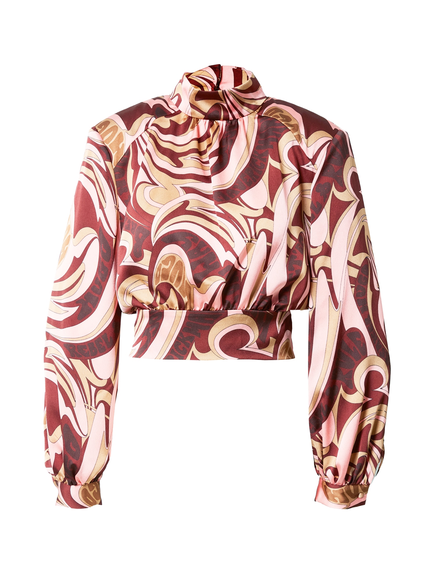 HUGO Bluza 'Carula-1'  chamois / roza / bordo