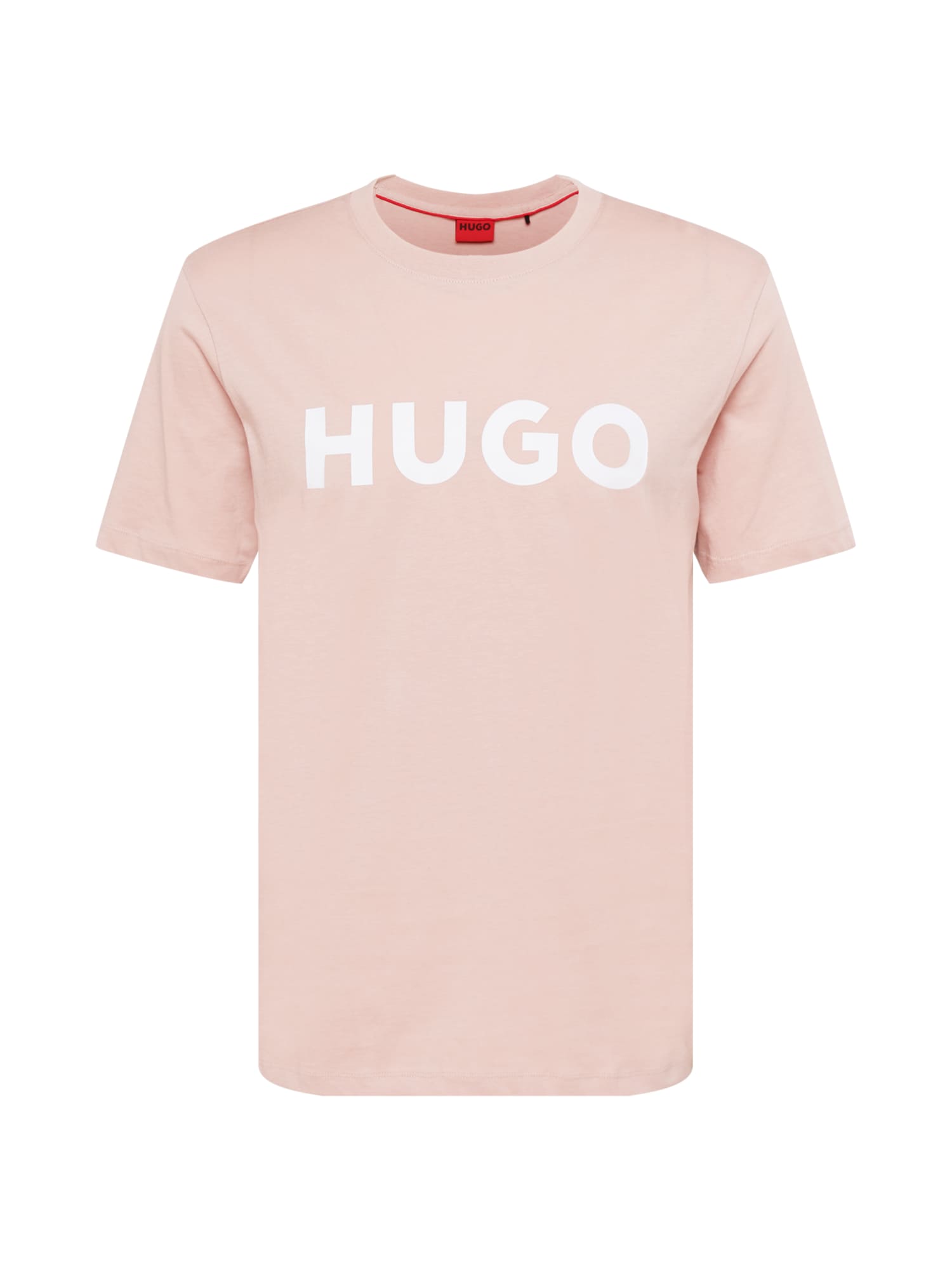 HUGO Majica 'Dulivio'  pastelno roza / bela