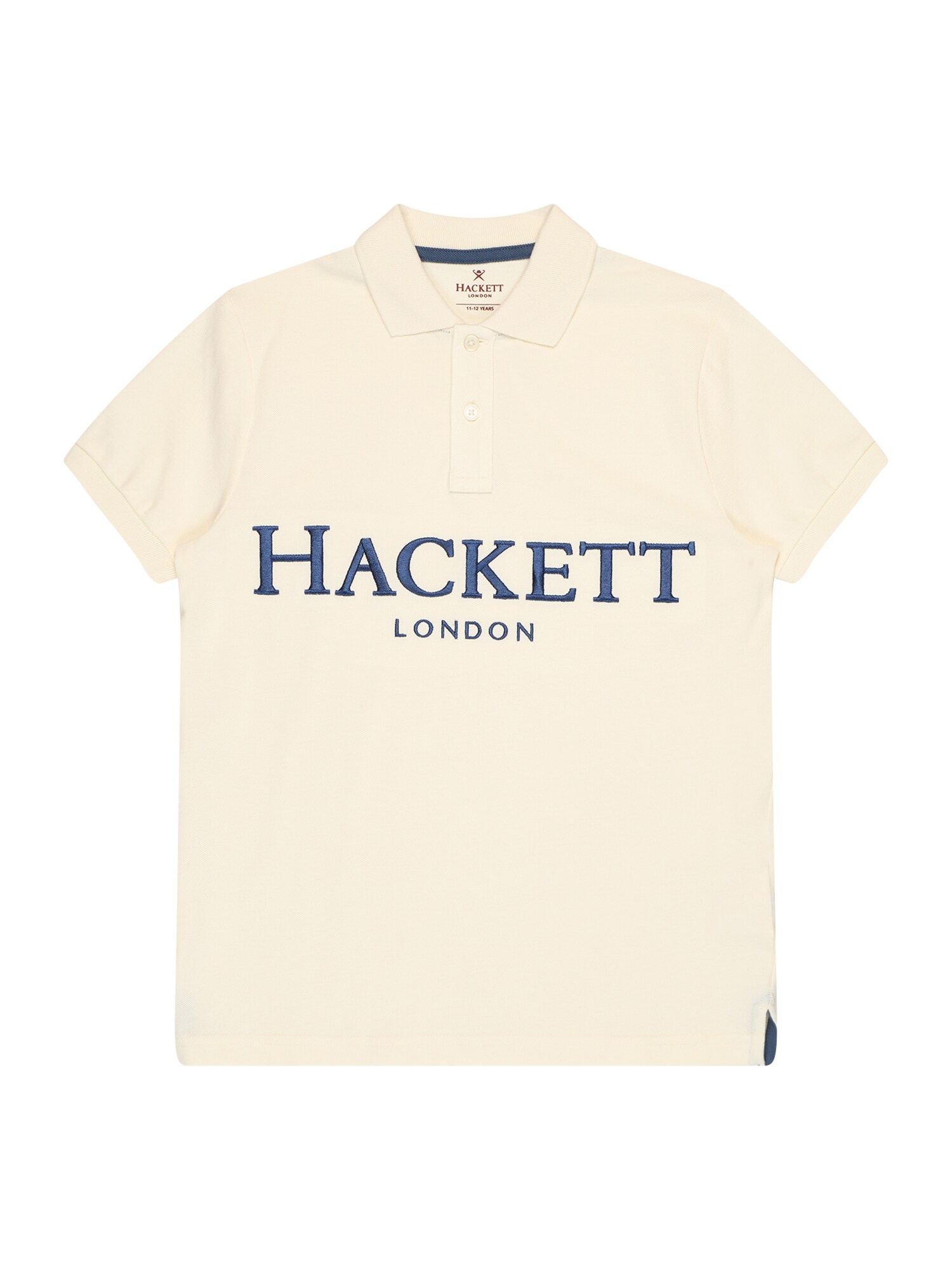 Hackett London Majica  temno modra / volneno bela