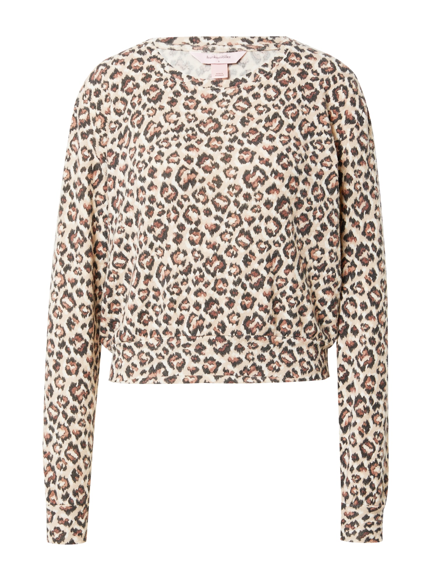 Hunkemöller Majica  bež / rjava / črna