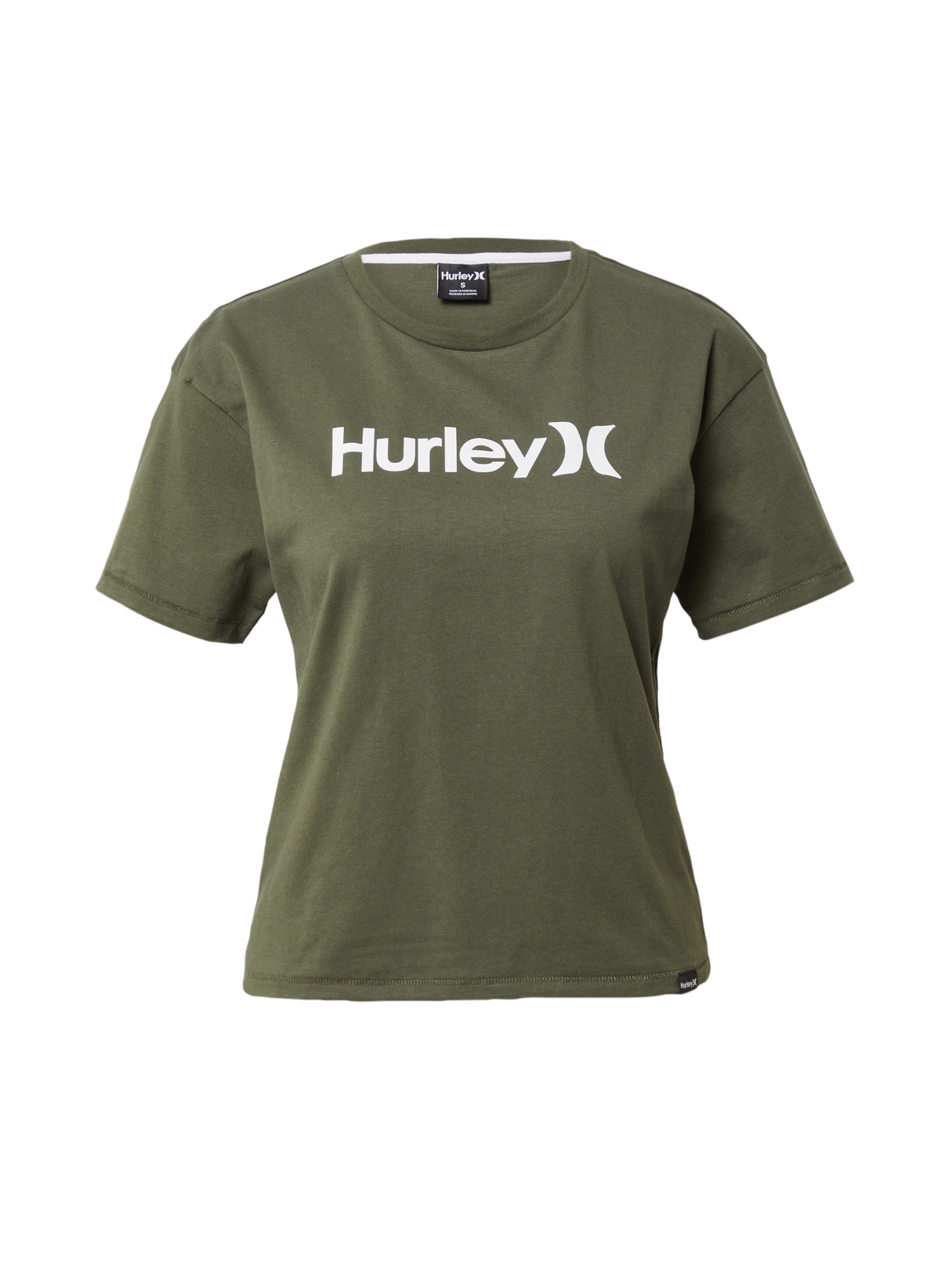 Hurley Funkcionalna majica  oliva / bela