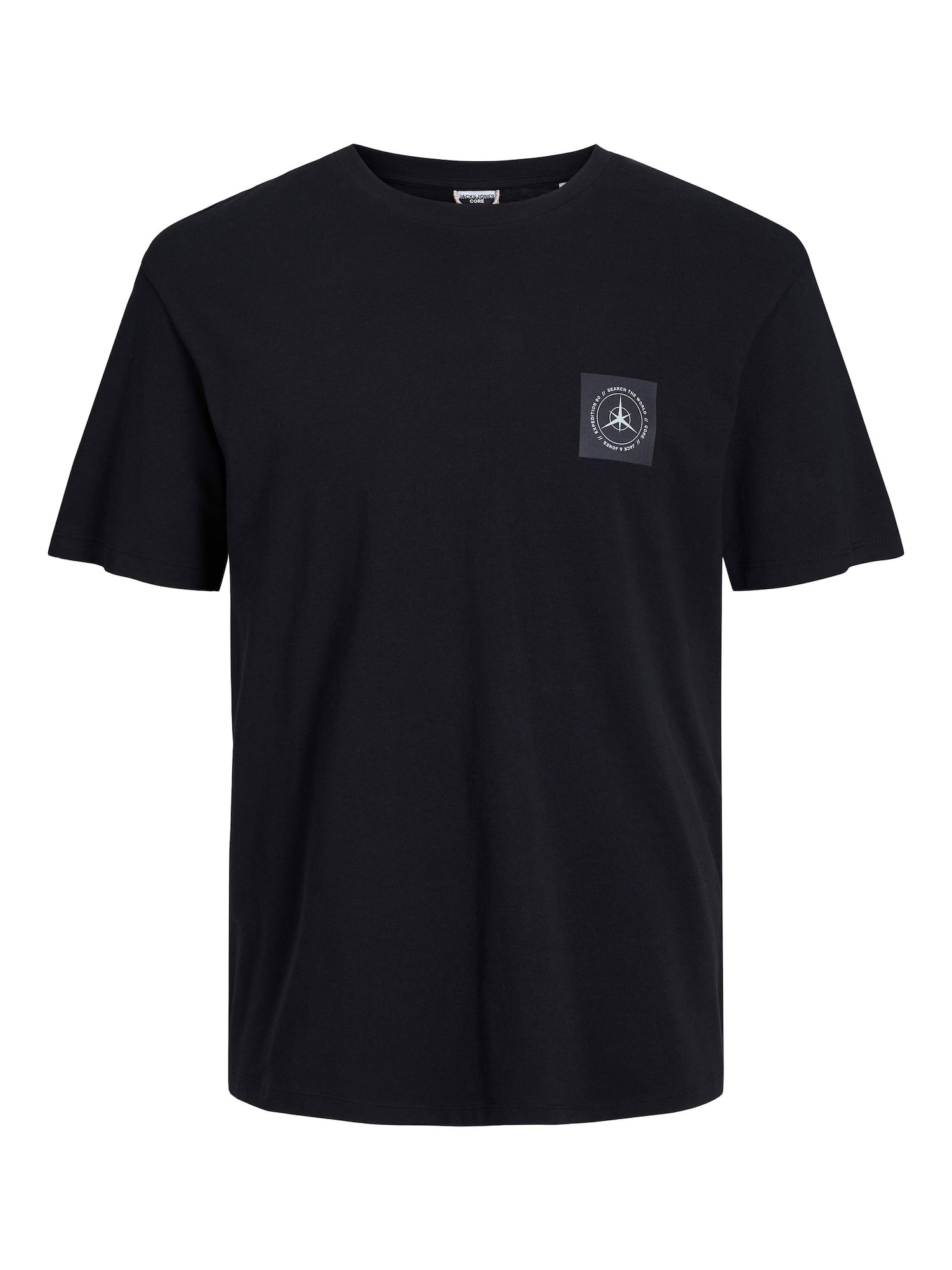 JACK & JONES Majica 'Filo'  siva / oranžna / črna / bela