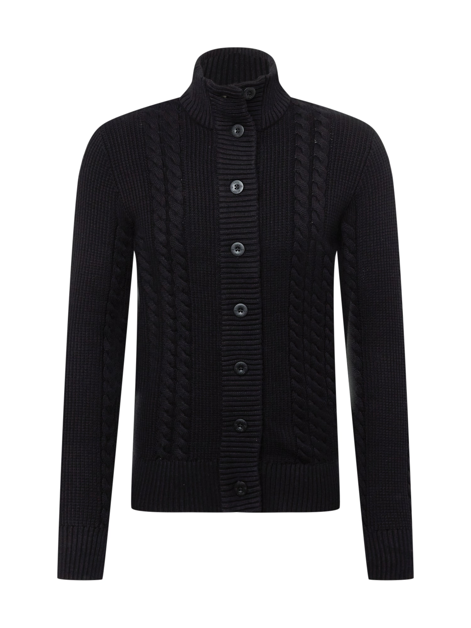 JACK & JONES Pletena jopa 'TED'  črna